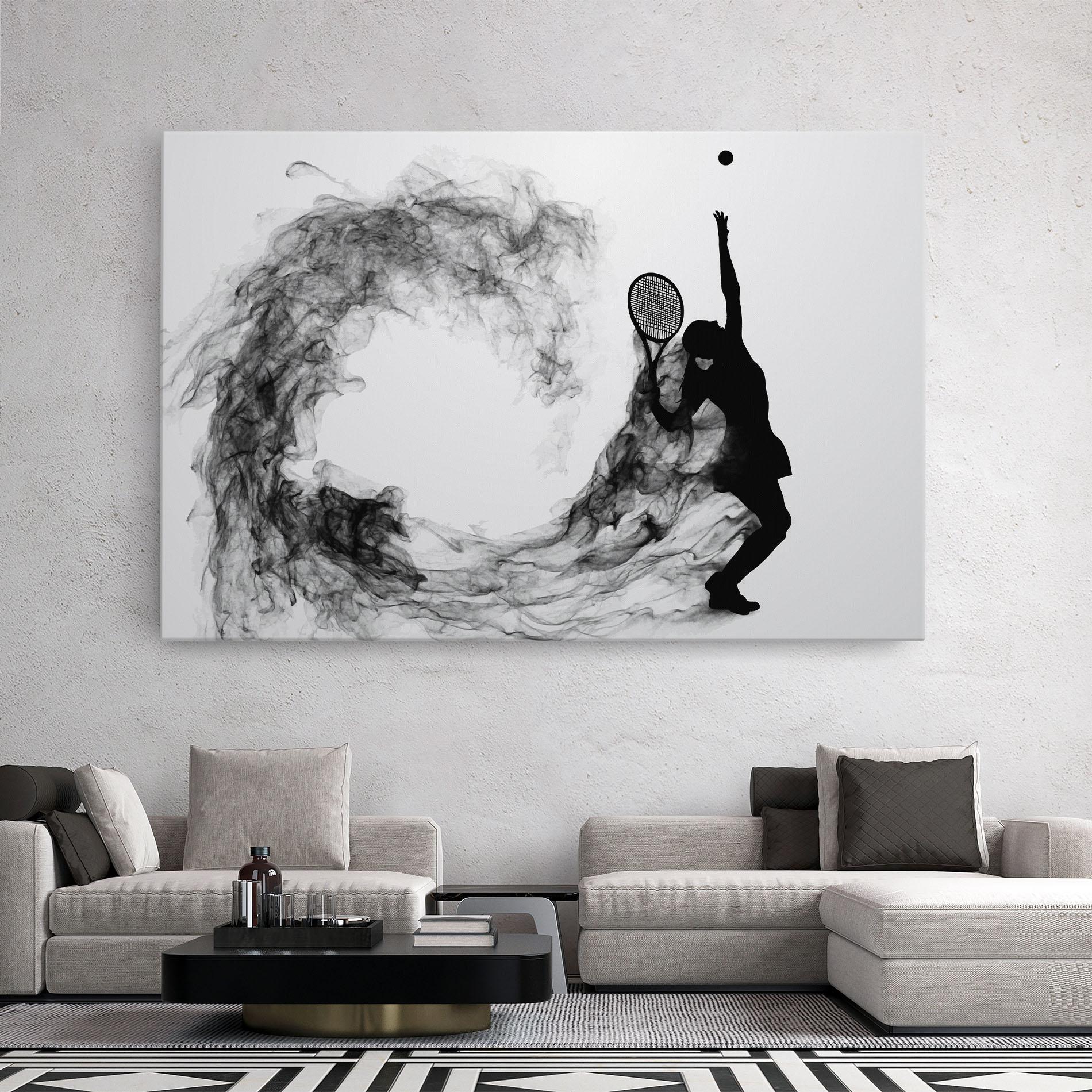 Leinwandbild Black Tennis Smoke mockup 2