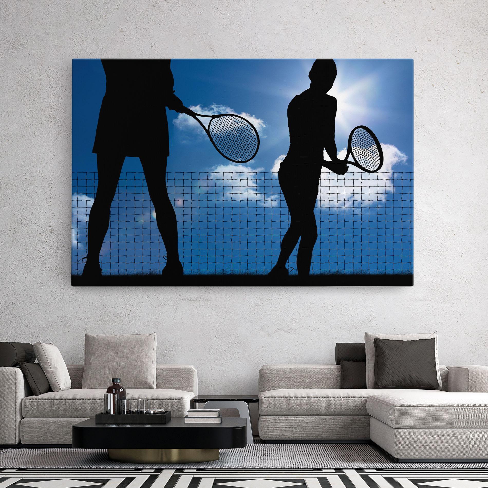 Leinwandbild Blue Sky Tennis mockup 2