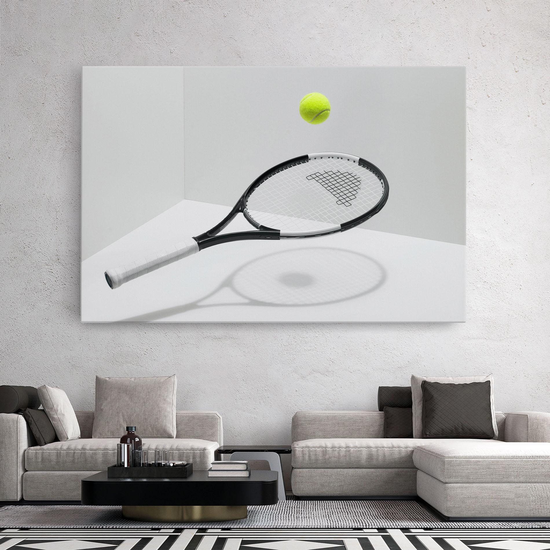Leinwandbild Floating Tennis Racket mockup 2