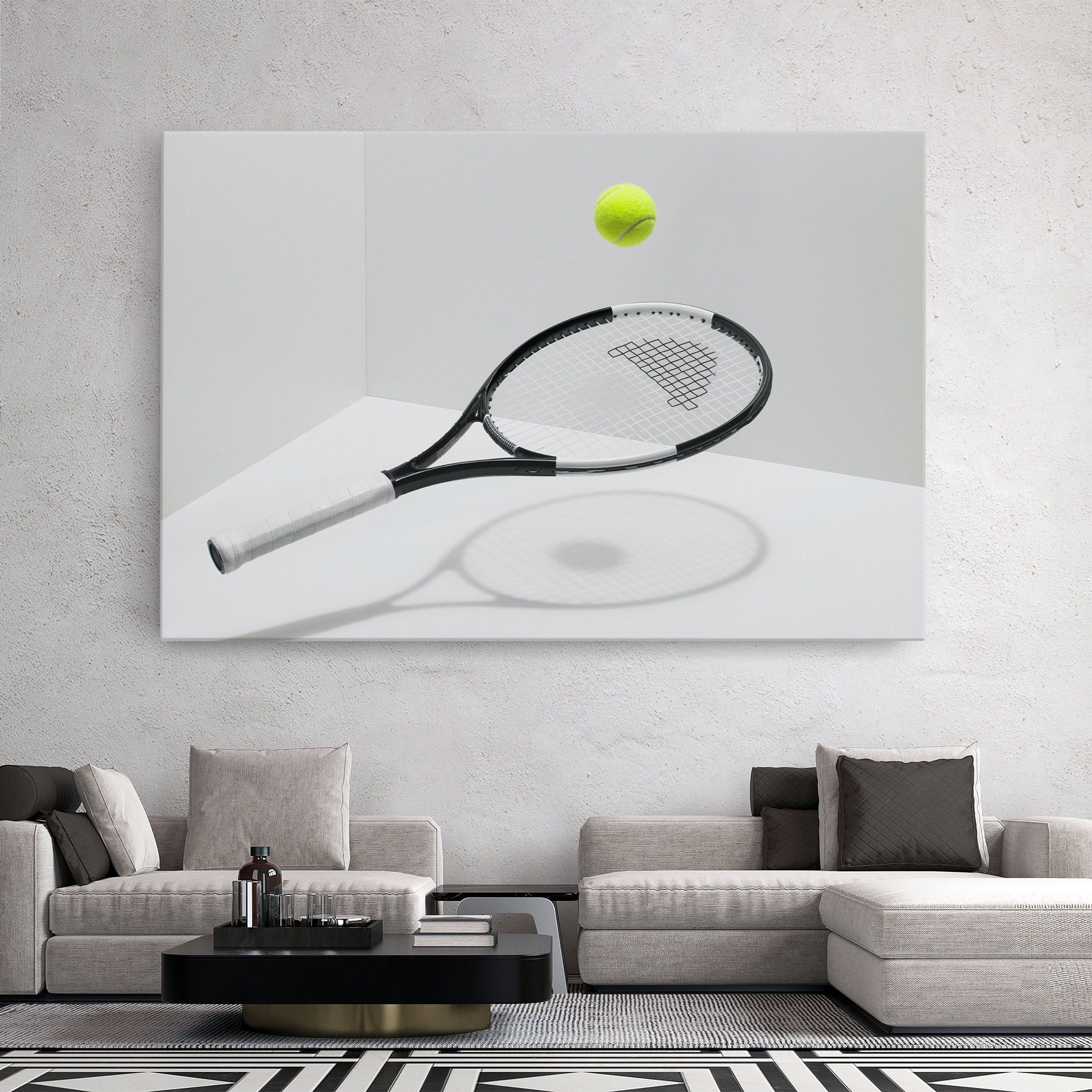Floating Tennis Racket mockup 2
