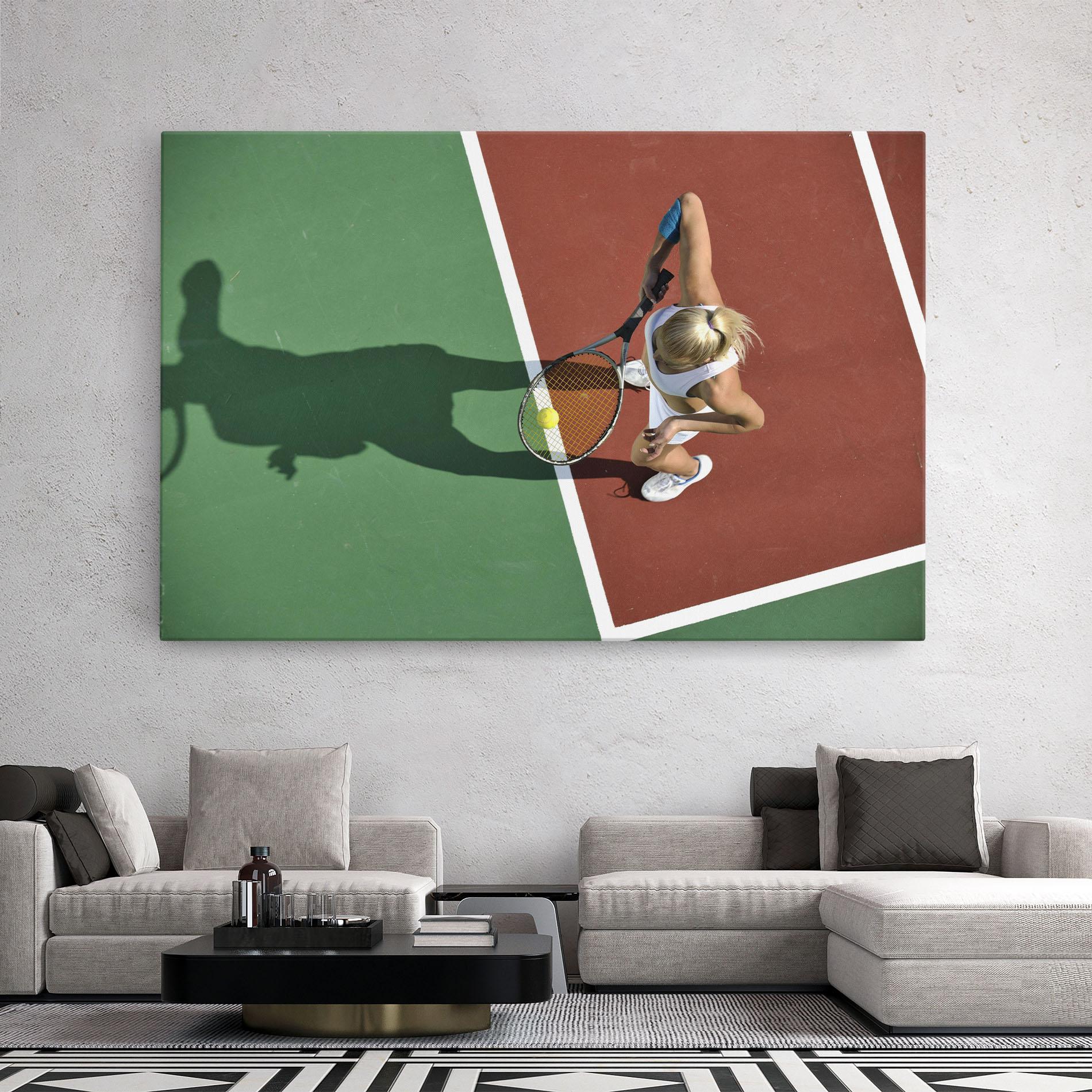 Leinwandbild Outdoor Tennis mockup 2