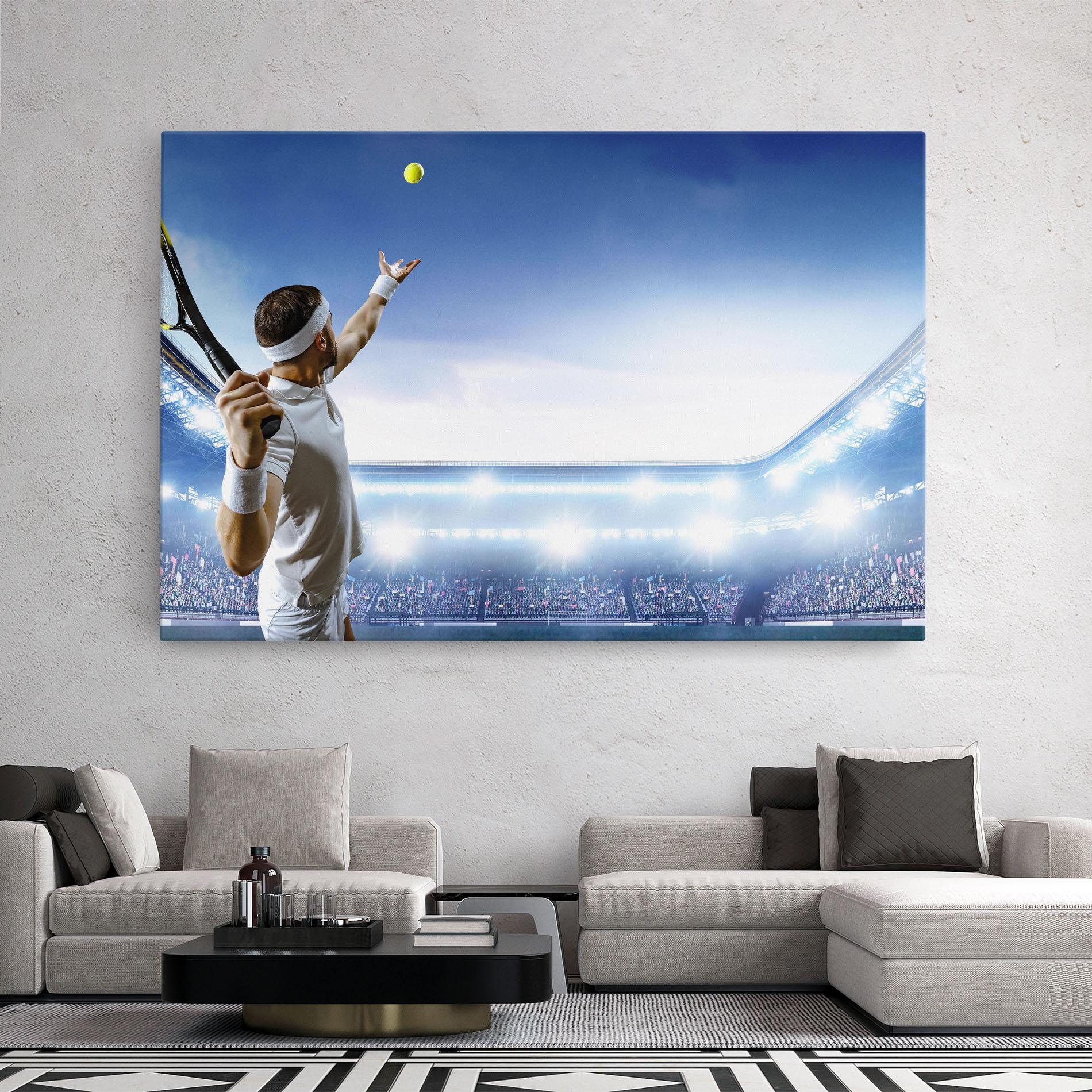 Leinwandbild Stadium Tennis Player mockup 2
