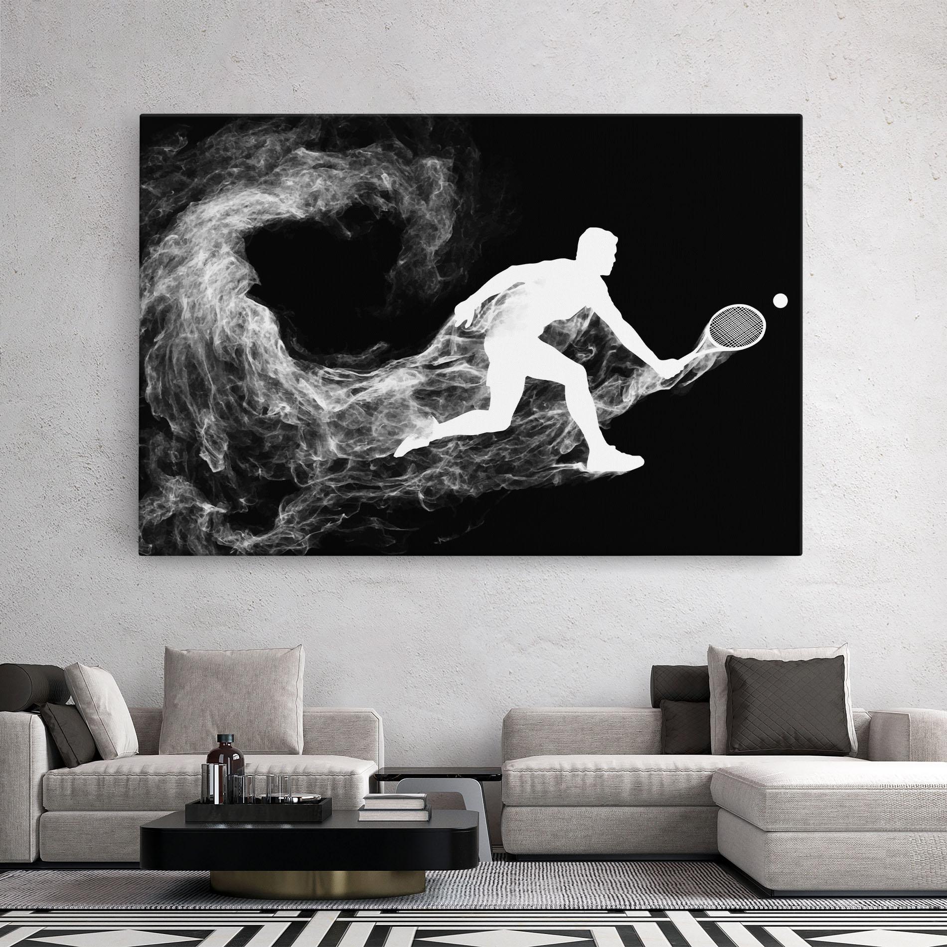 Leinwandbild Tennis White Smoke mockup 2