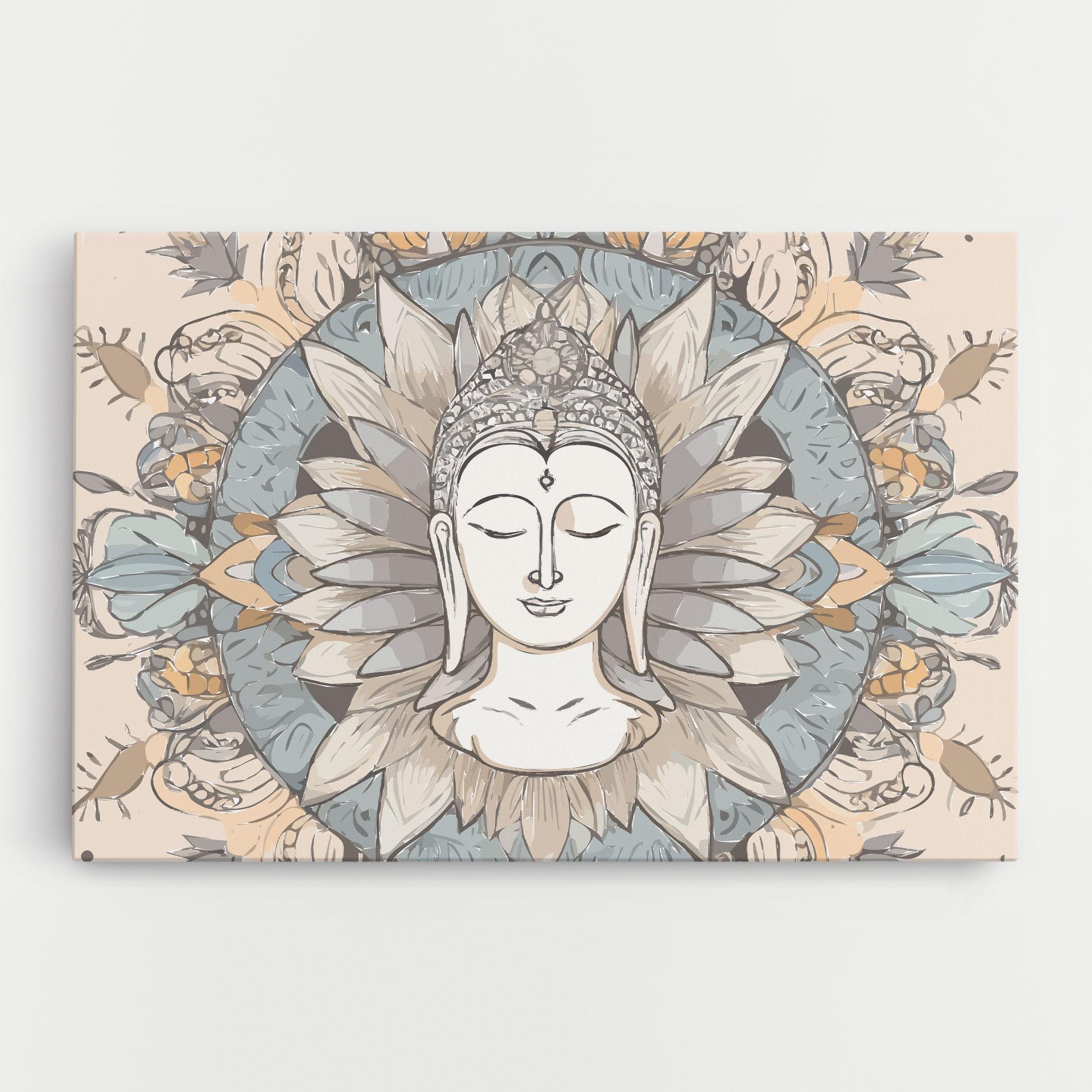 Leinwandbild Boho Element mockup 0