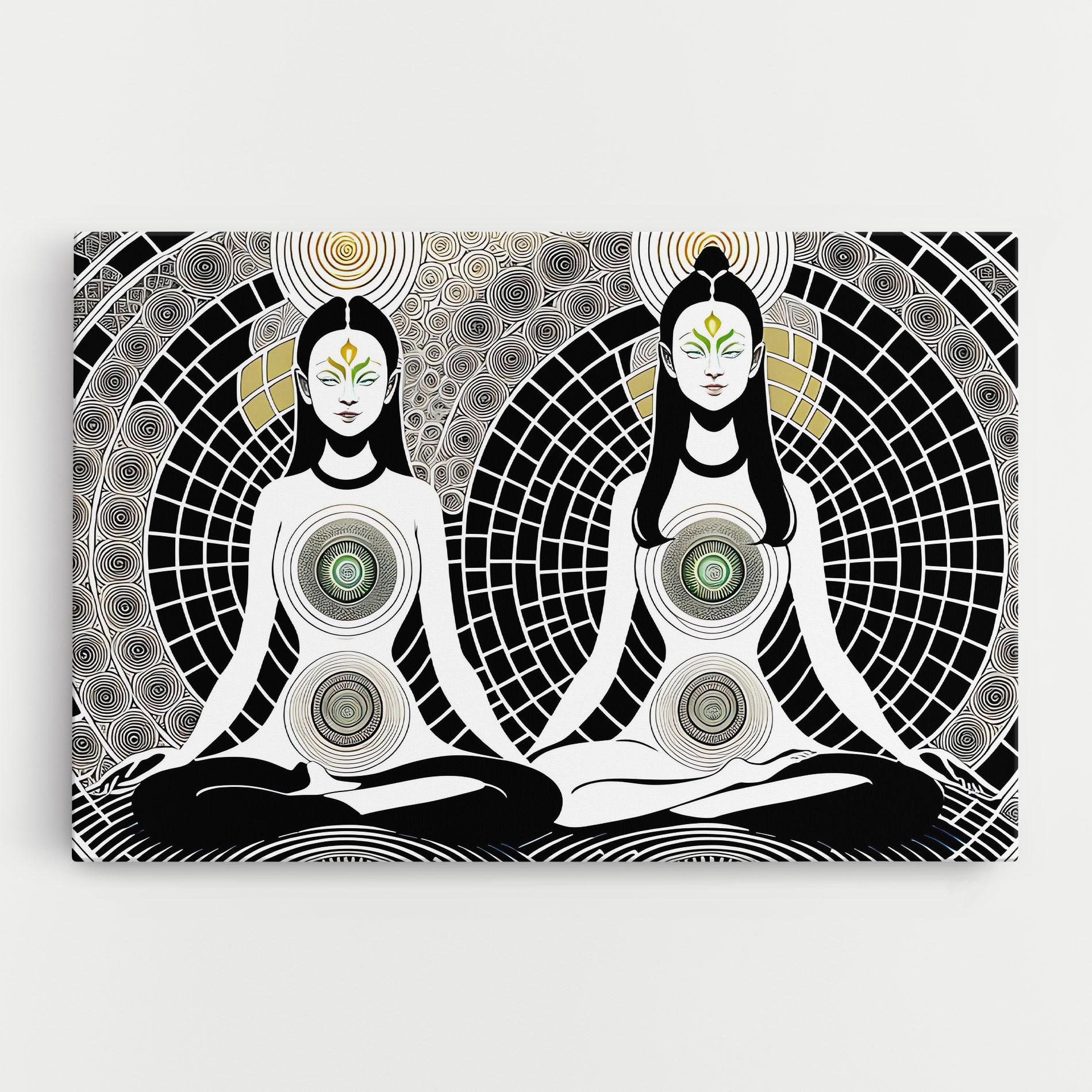 Leinwandbild Clolorful Meditation mockup 0