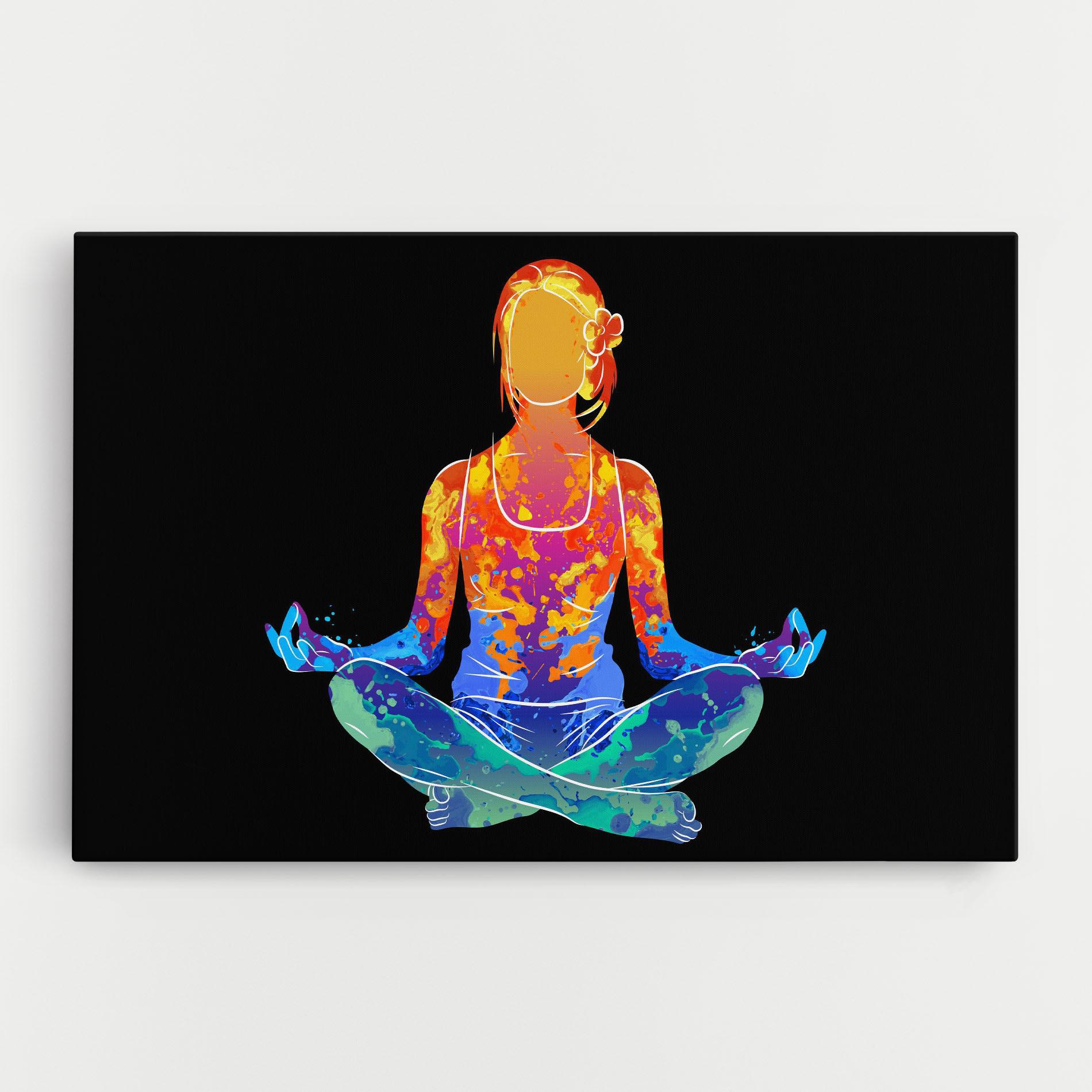 Leinwandbild Colorful Meditation mockup 0