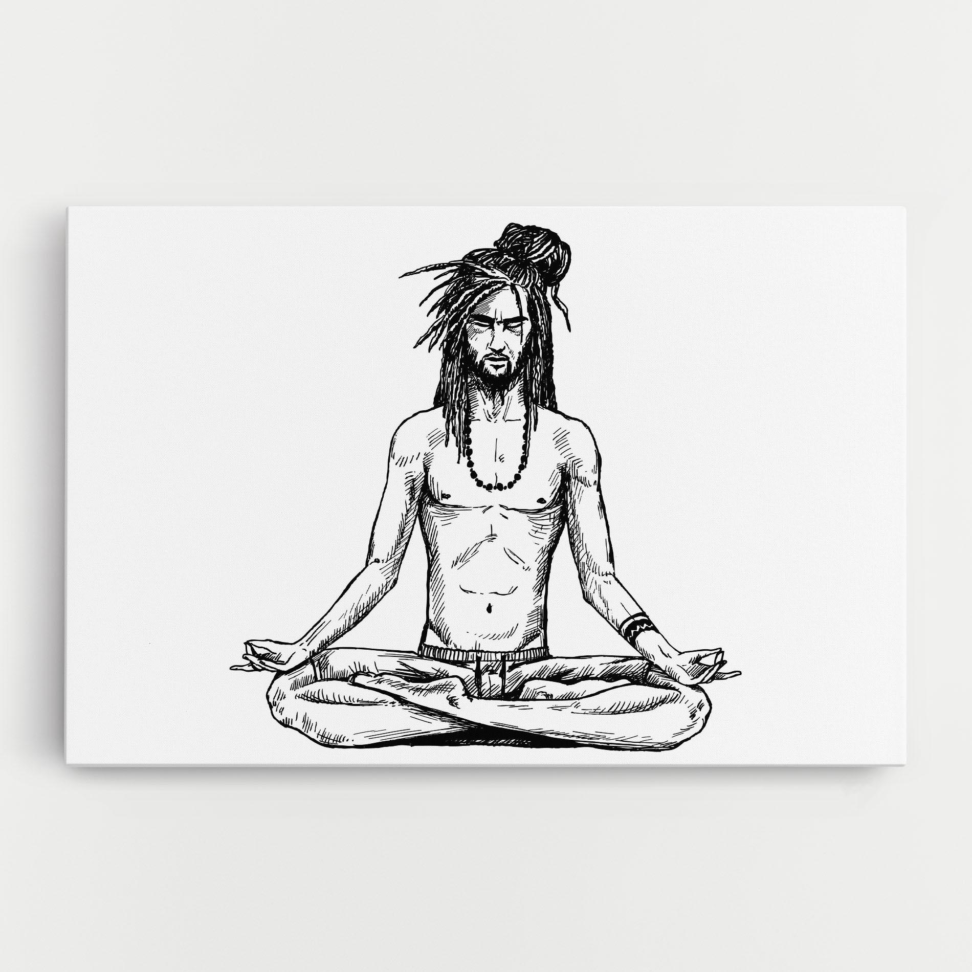 Leinwandbild Focused Meditation mockup 0