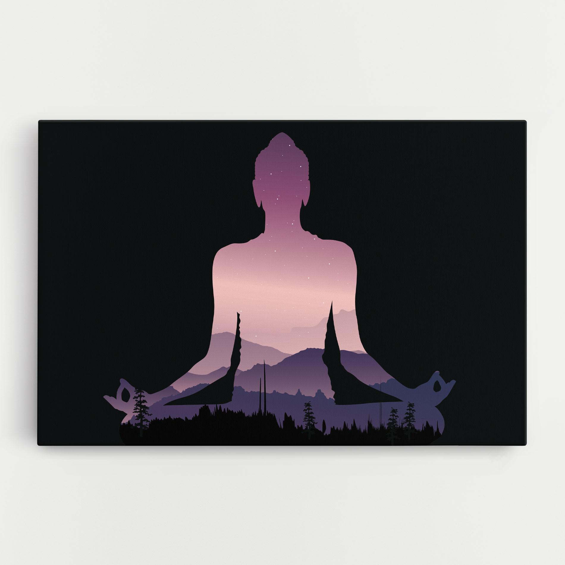 Leinwandbild Forest Star Yoga mockup 0