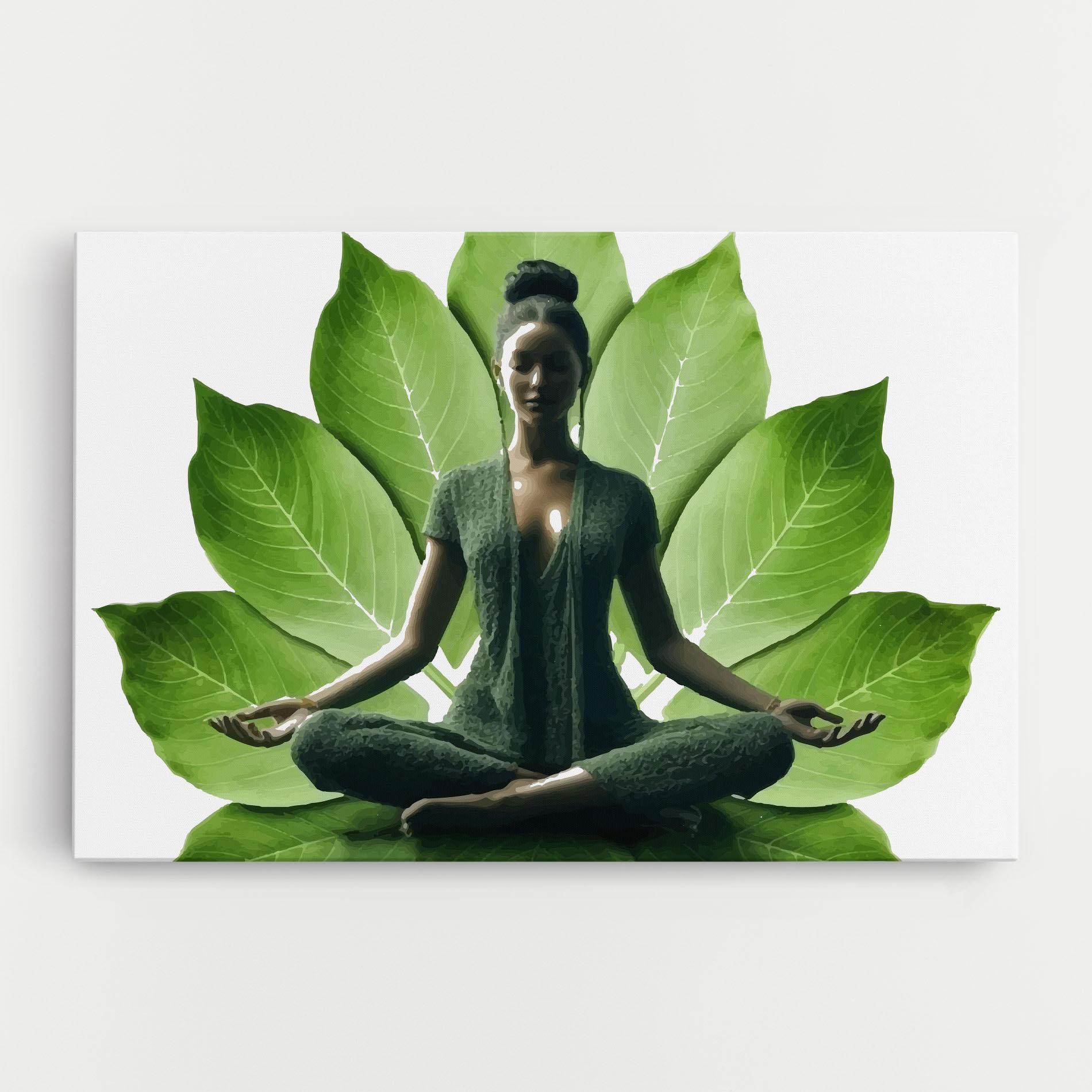 Leinwandbild Leaf Yoga mockup 0
