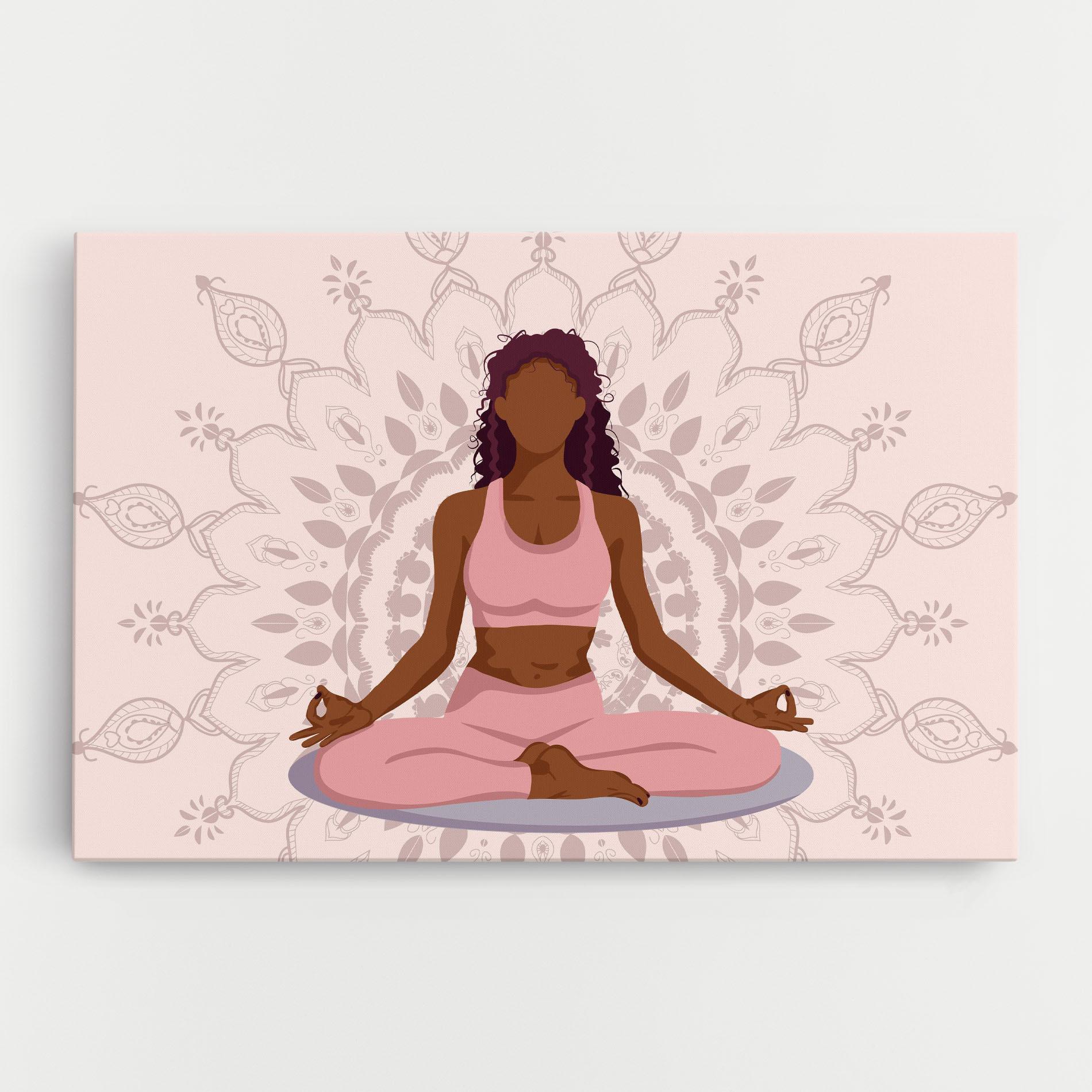 Leinwandbild Lotus Position mockup 0