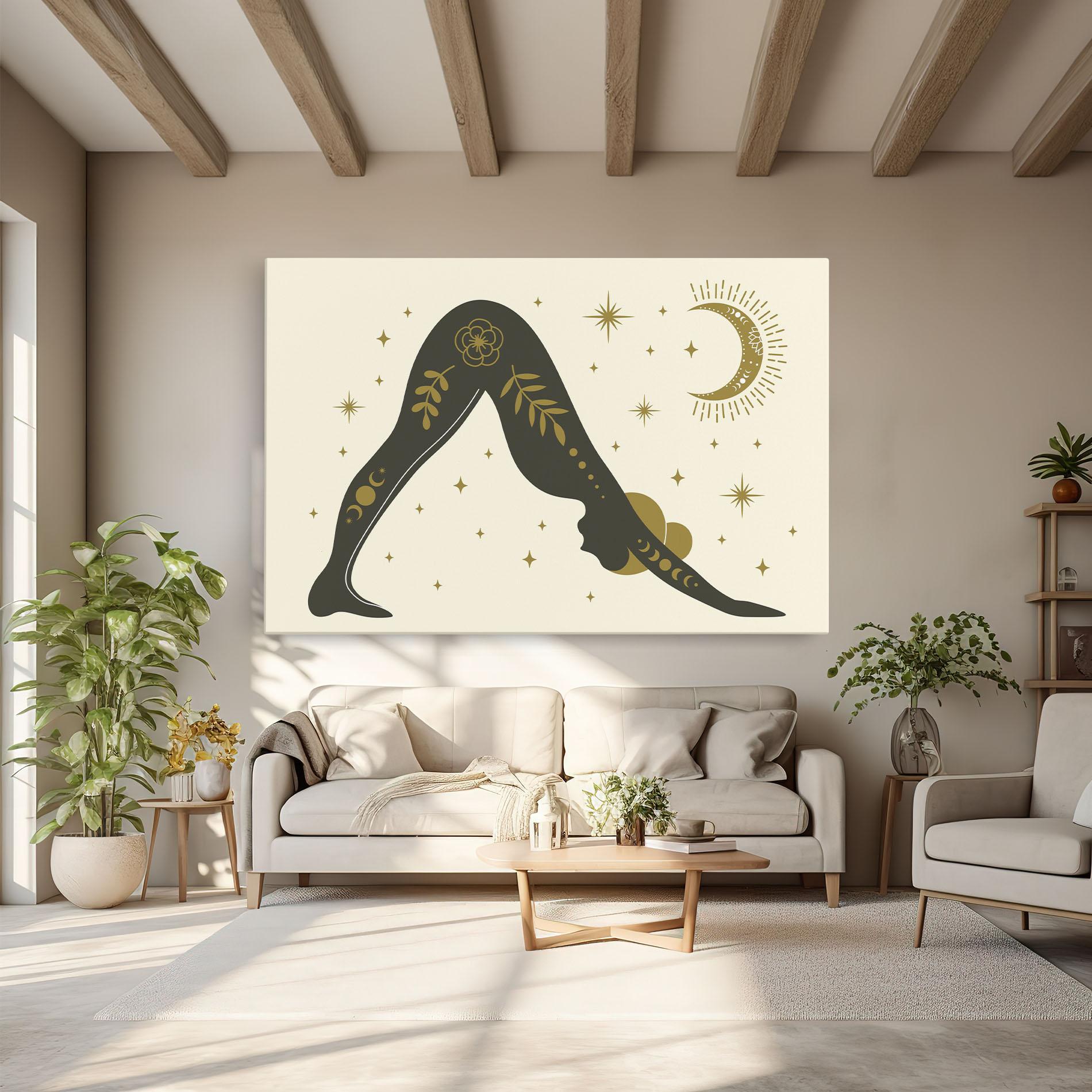 Leinwandbild Adho Mukha mockup 6