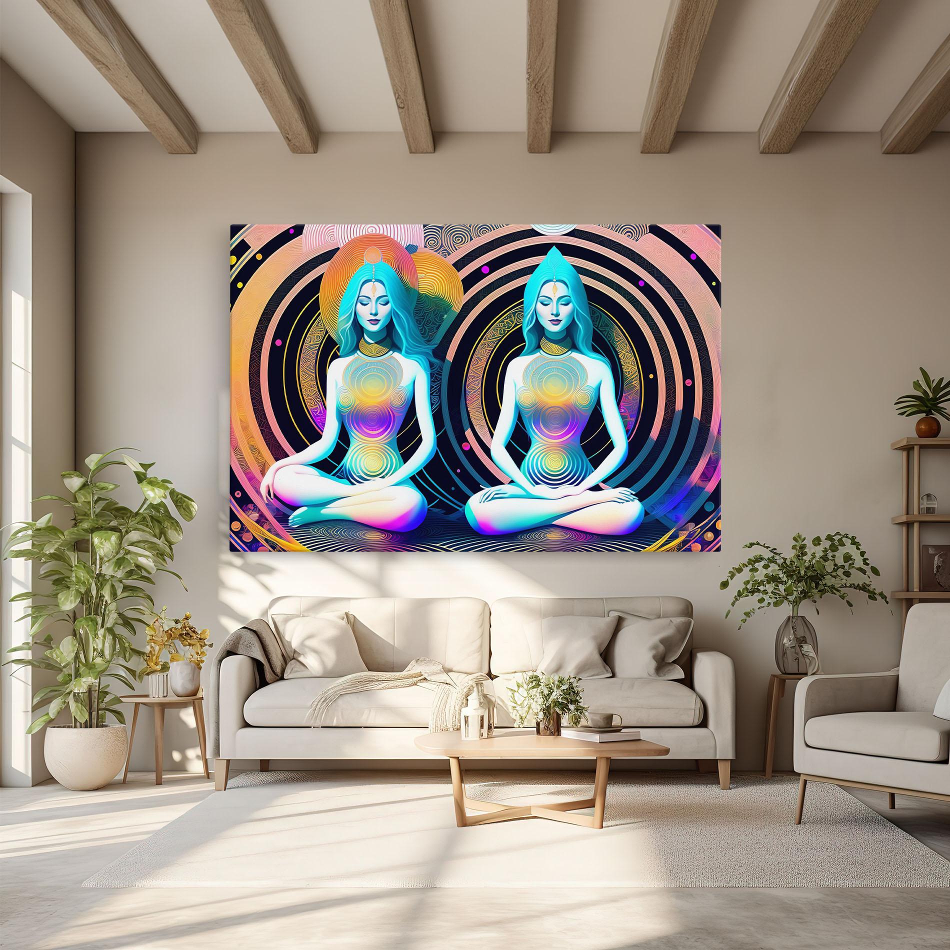 Leinwandbild Clolorful Illustrations mockup 6