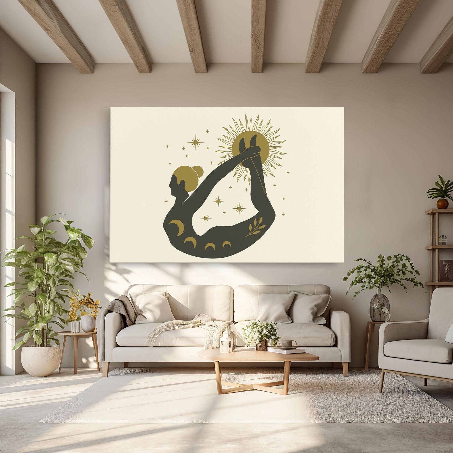 Leinwandbild Dhanurasana mockup 6