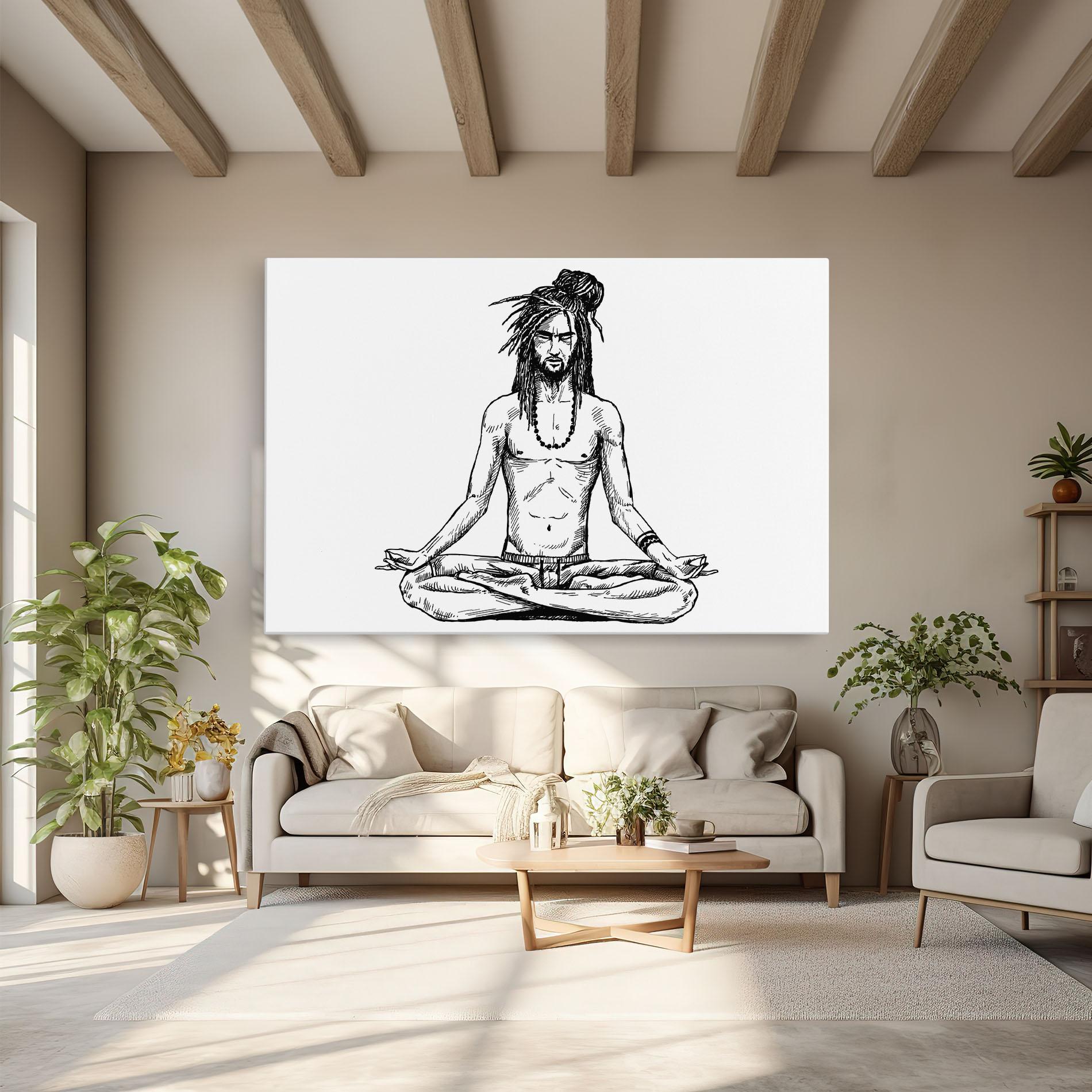 Leinwandbild Focused Meditation mockup 6