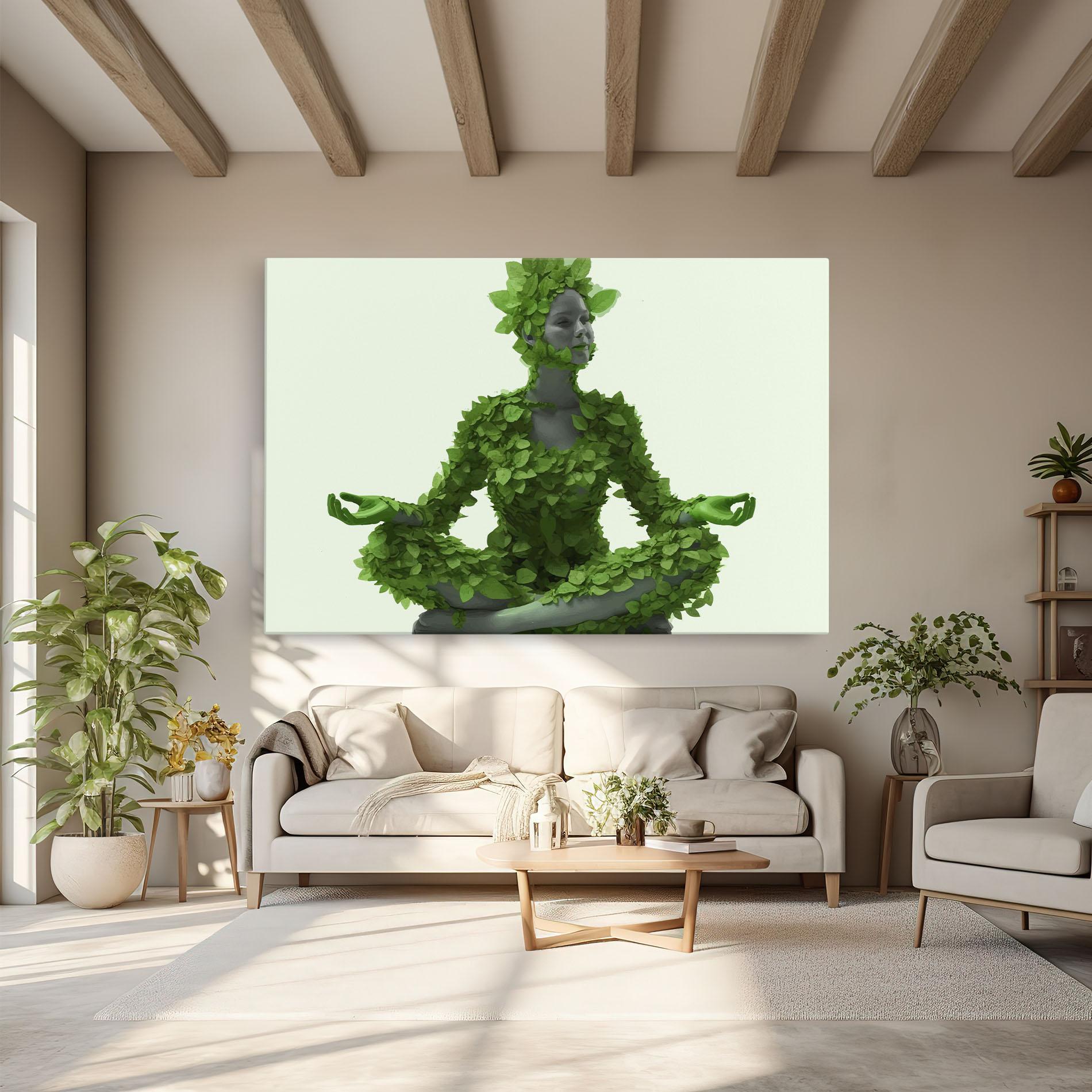 Leinwandbild Nature Yoga mockup 6