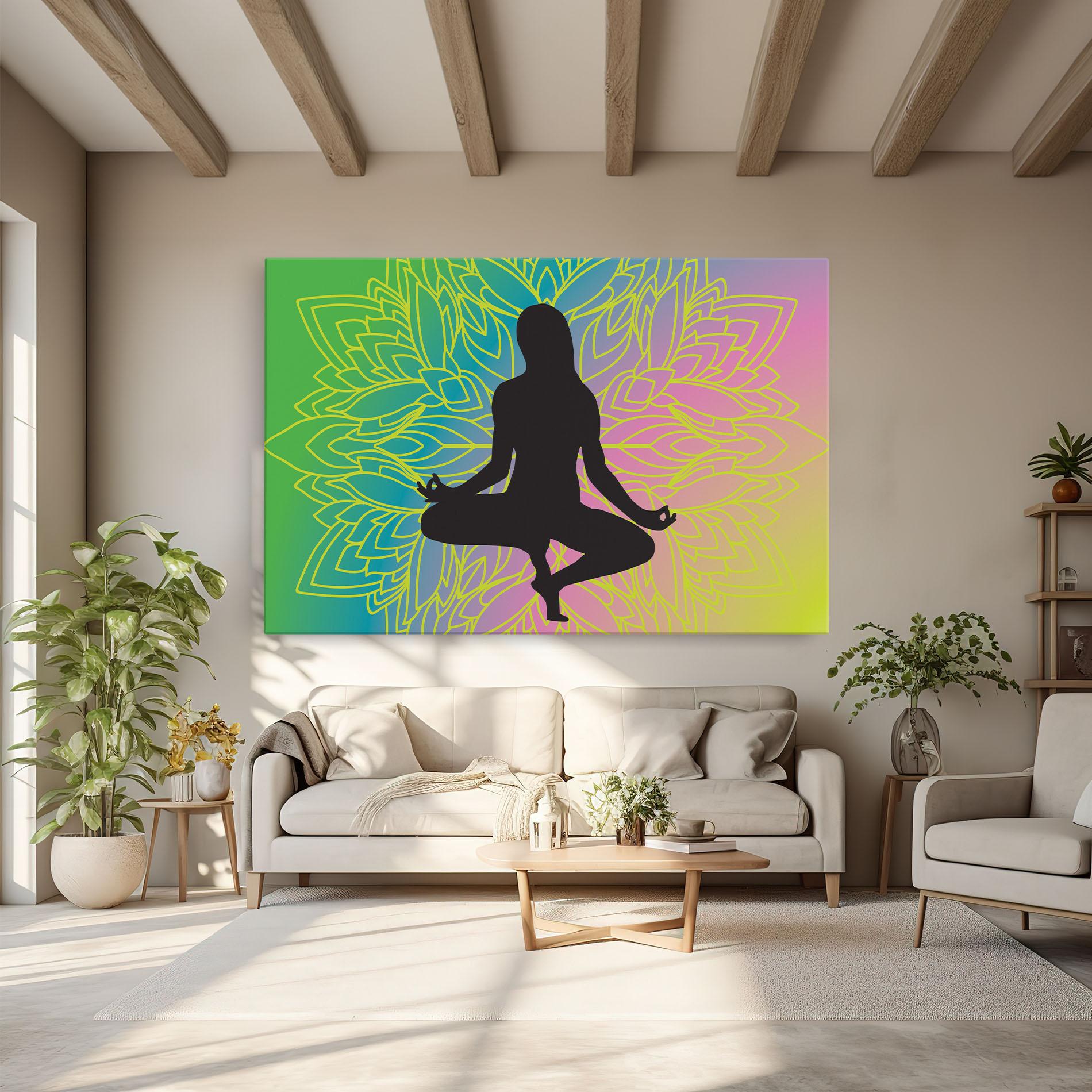 Leinwandbild Peace Yoga 01 mockup 6