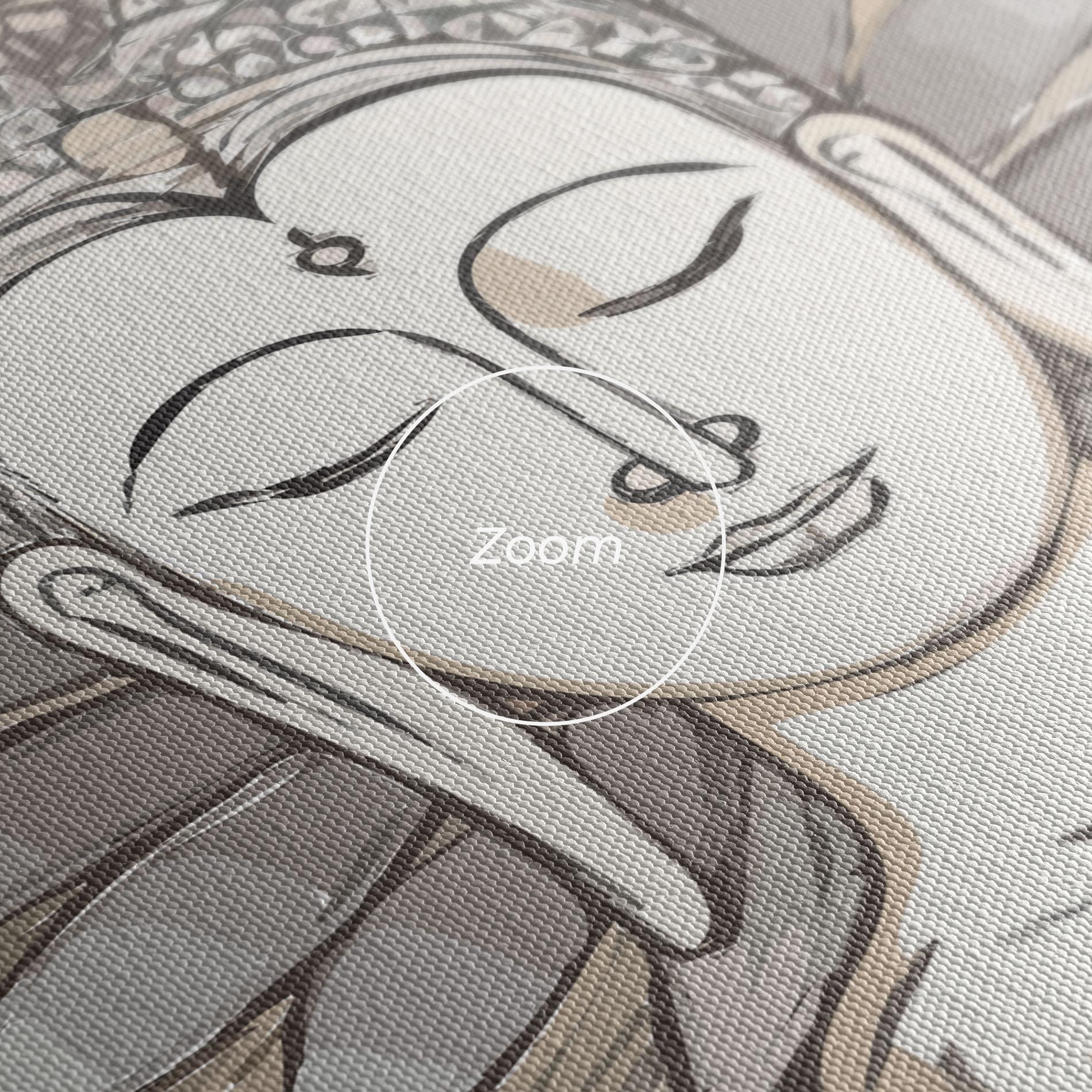 Leinwandbild Boho Element mockup 3