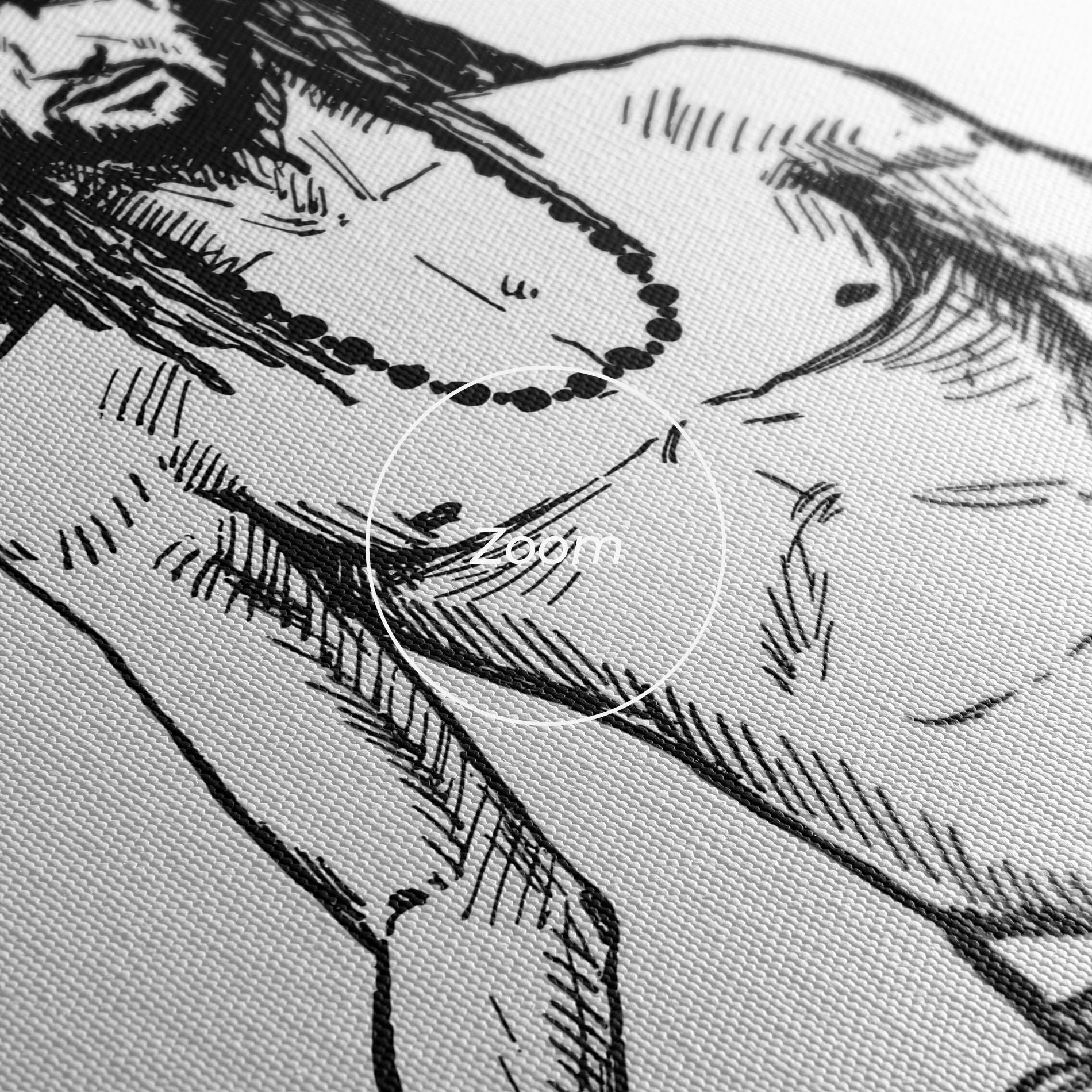 Leinwandbild Focused Meditation mockup 3