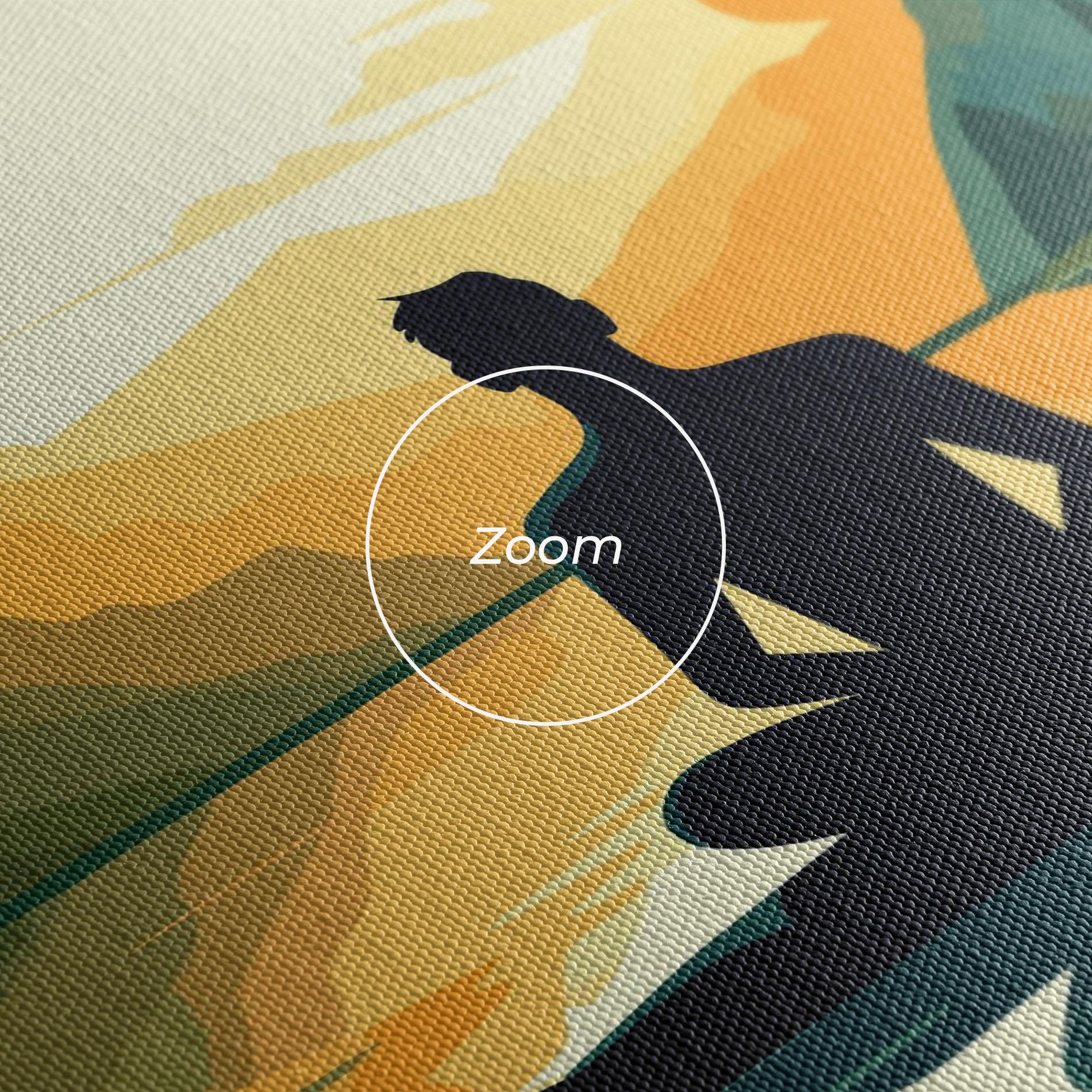 Leinwandbild Forest Yoga mockup 3