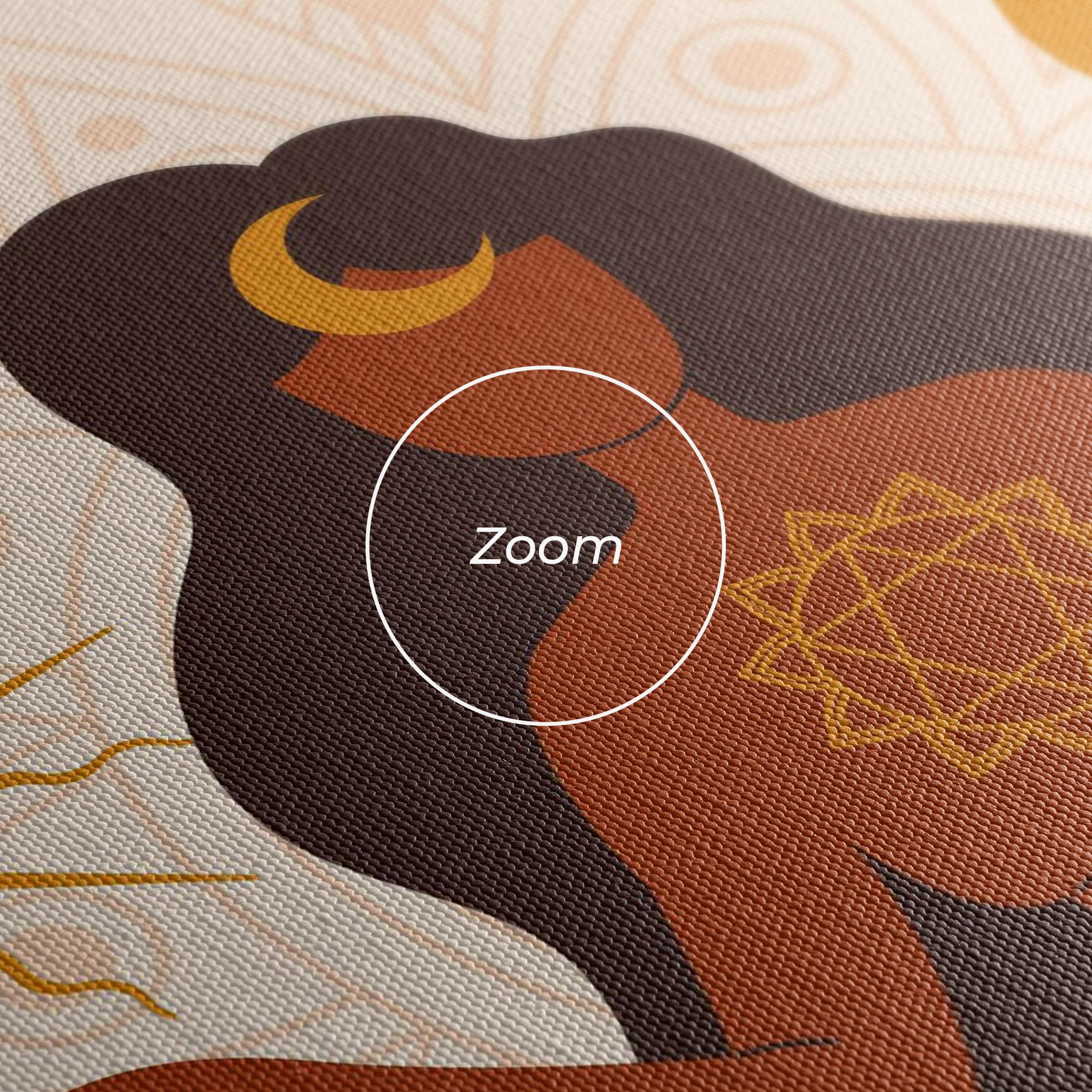 Leinwandbild Moon Sun Meditation mockup 3