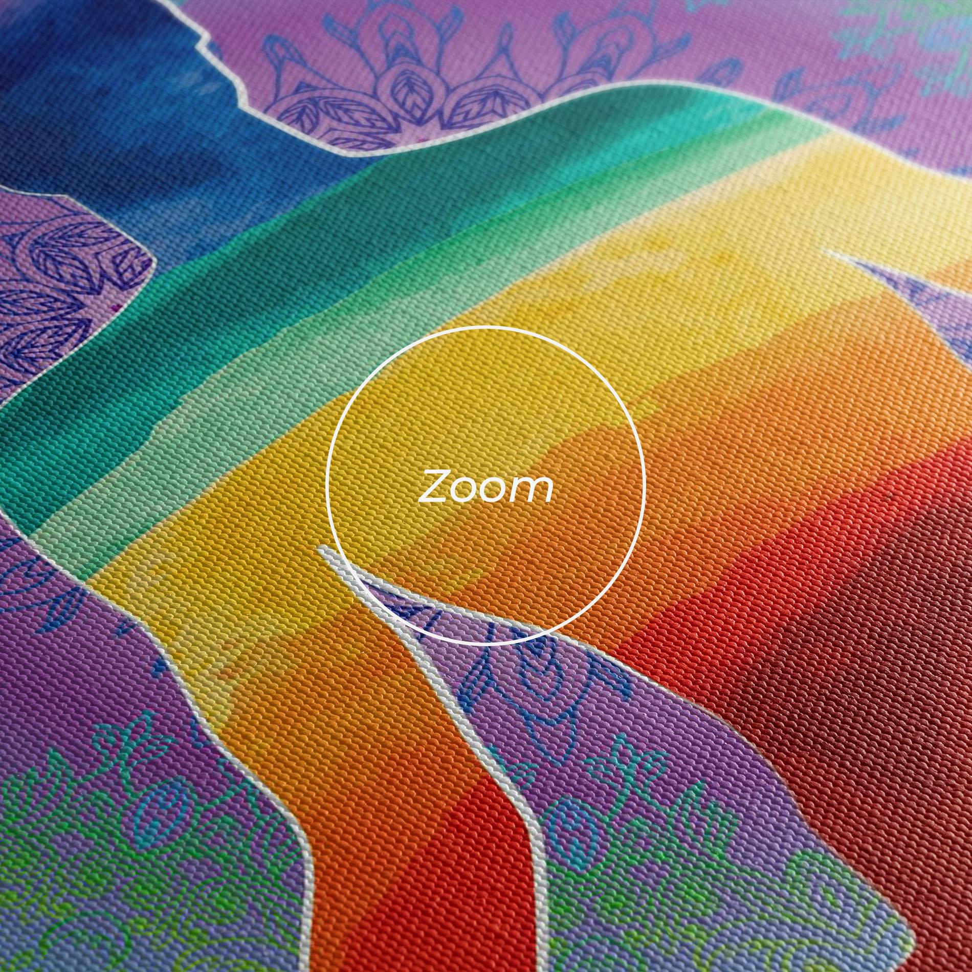 Leinwandbild Rainbow Yoga mockup 3