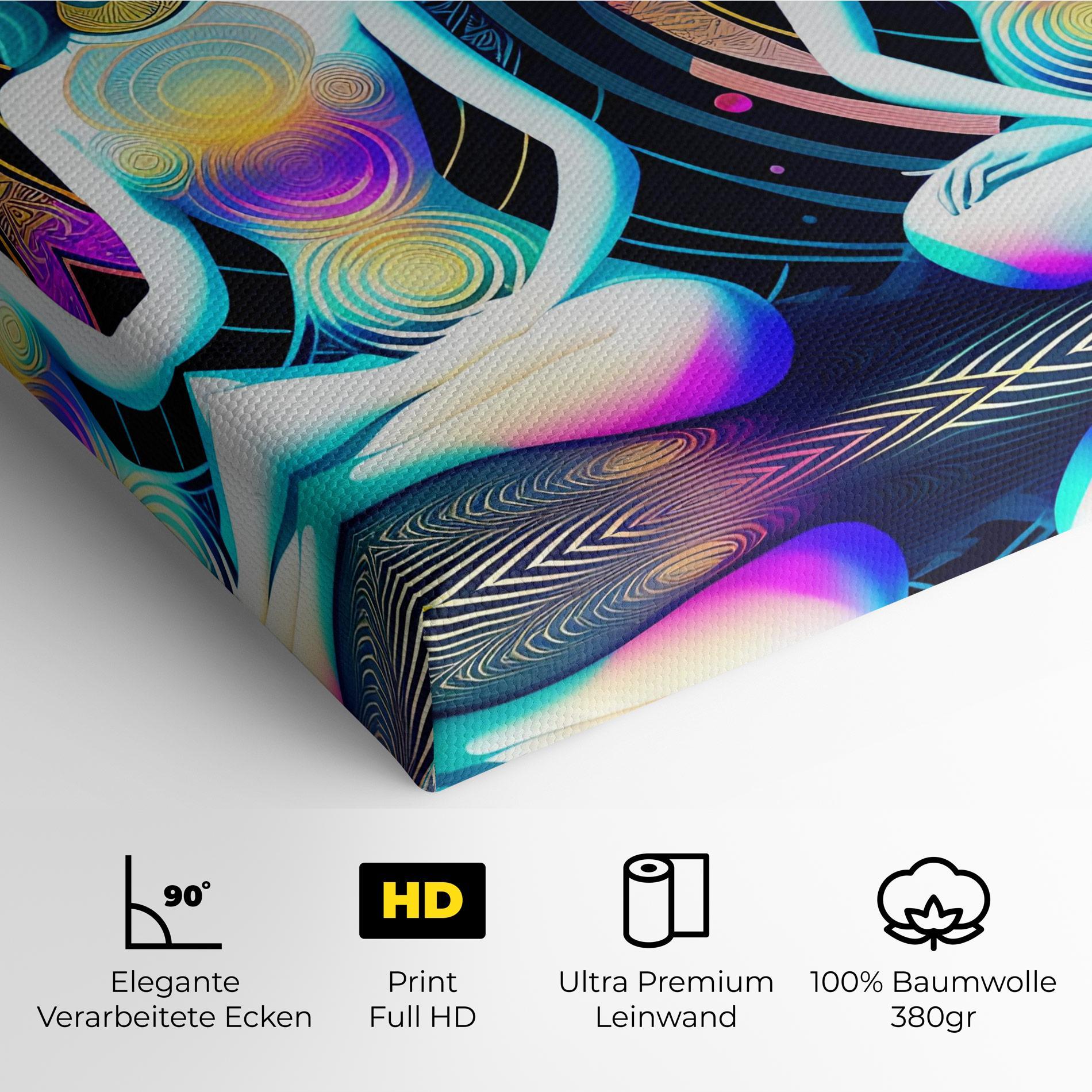 Leinwandbild Clolorful Illustrations mockup 4