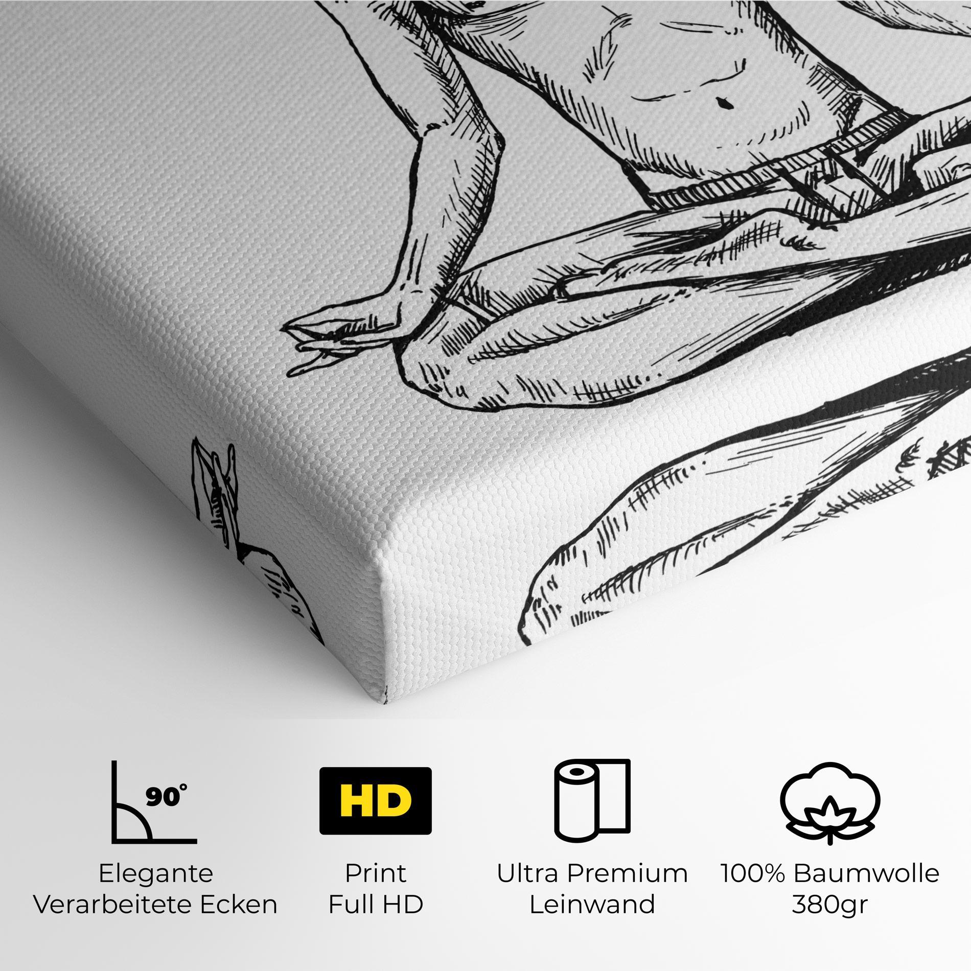 Leinwandbild Focused Meditation mockup 4