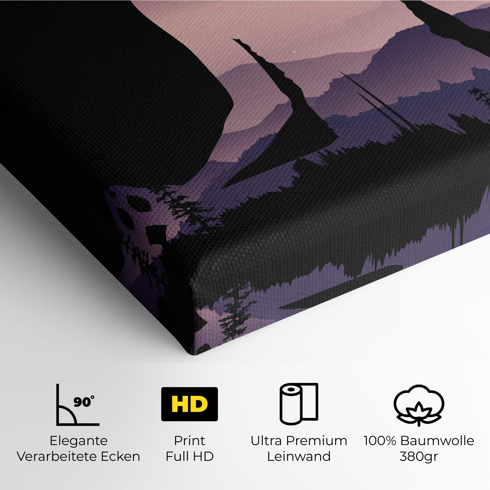 Leinwandbild Forest Star Yoga mockup 4