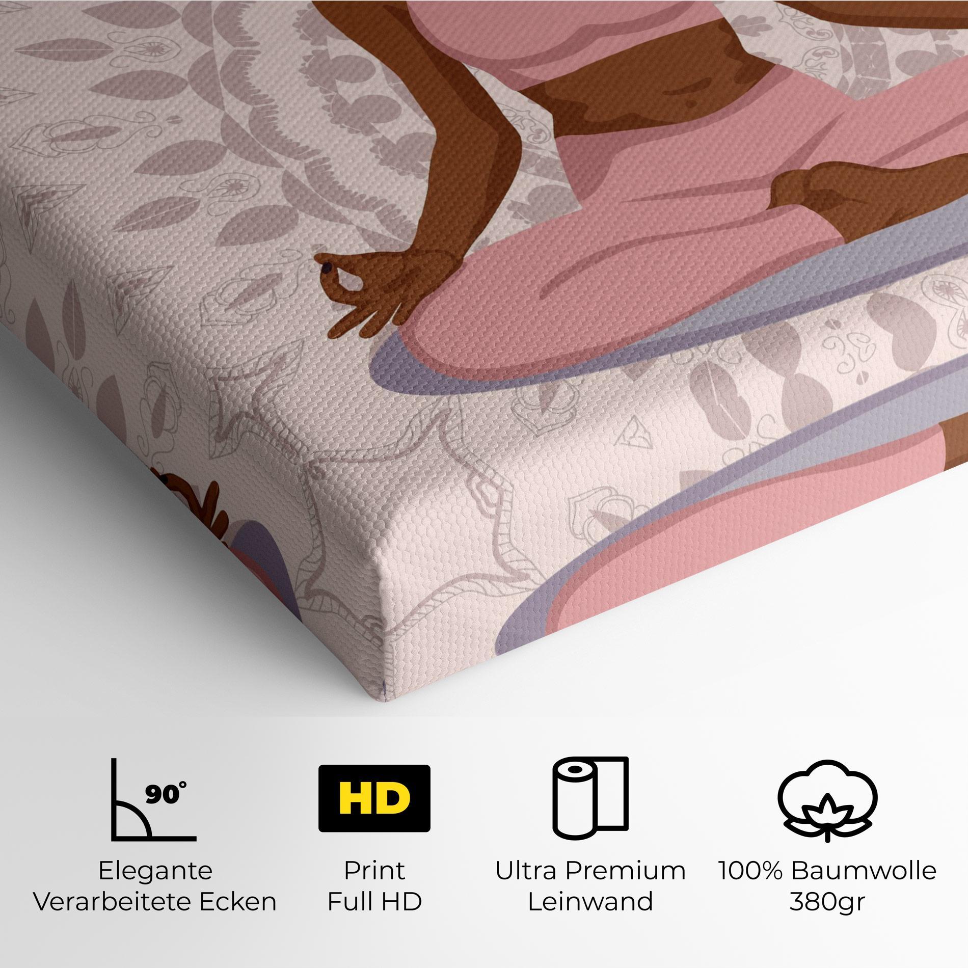 Leinwandbild Lotus Position mockup 4