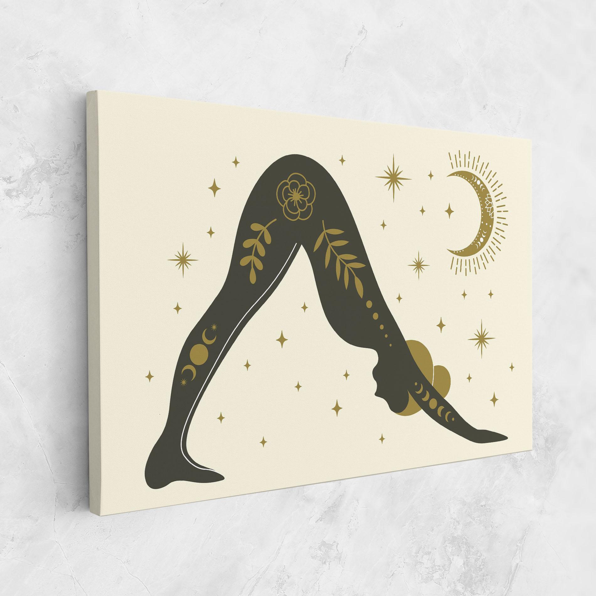 Leinwandbild Adho Mukha mockup 1