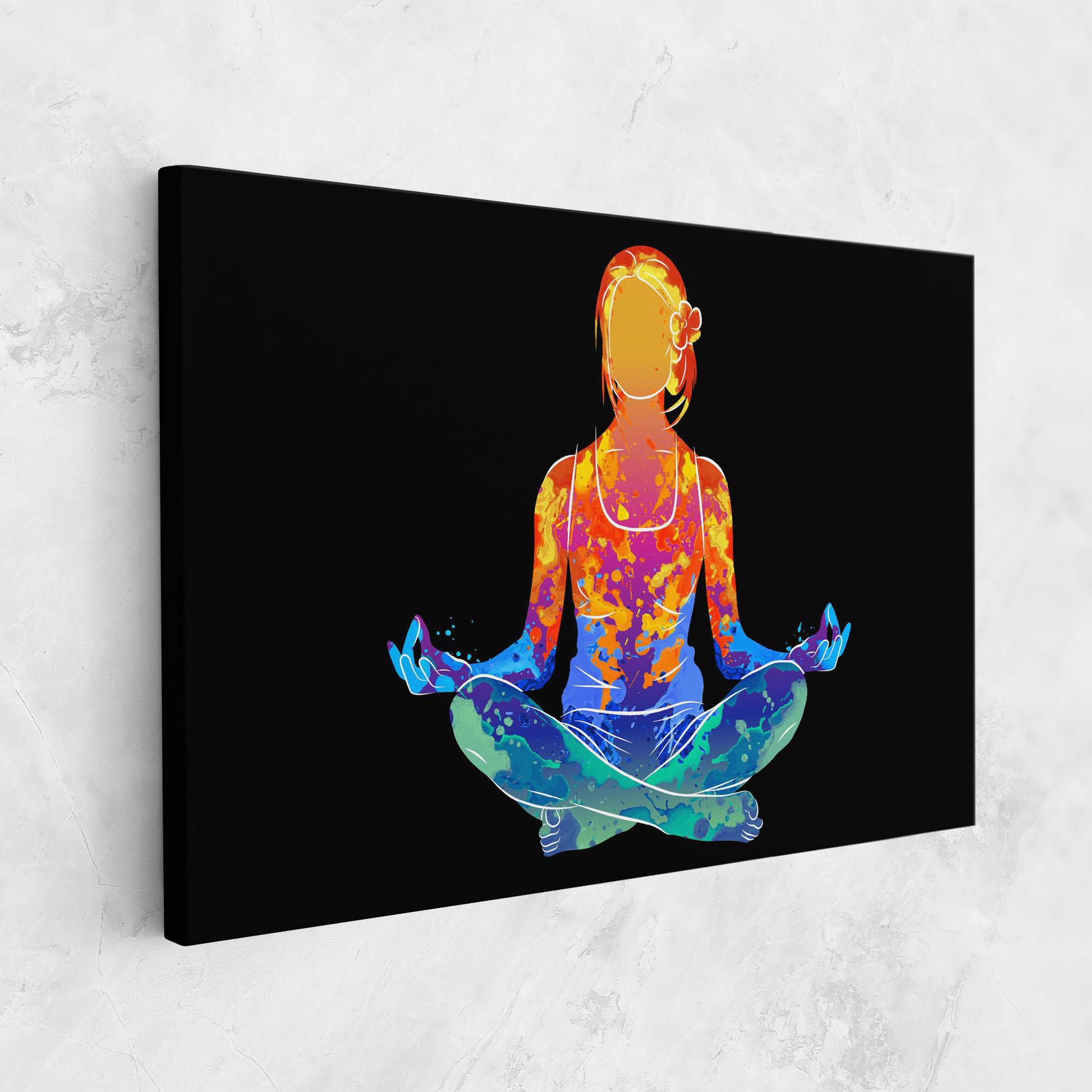 Leinwandbild Colorful Meditation mockup 1