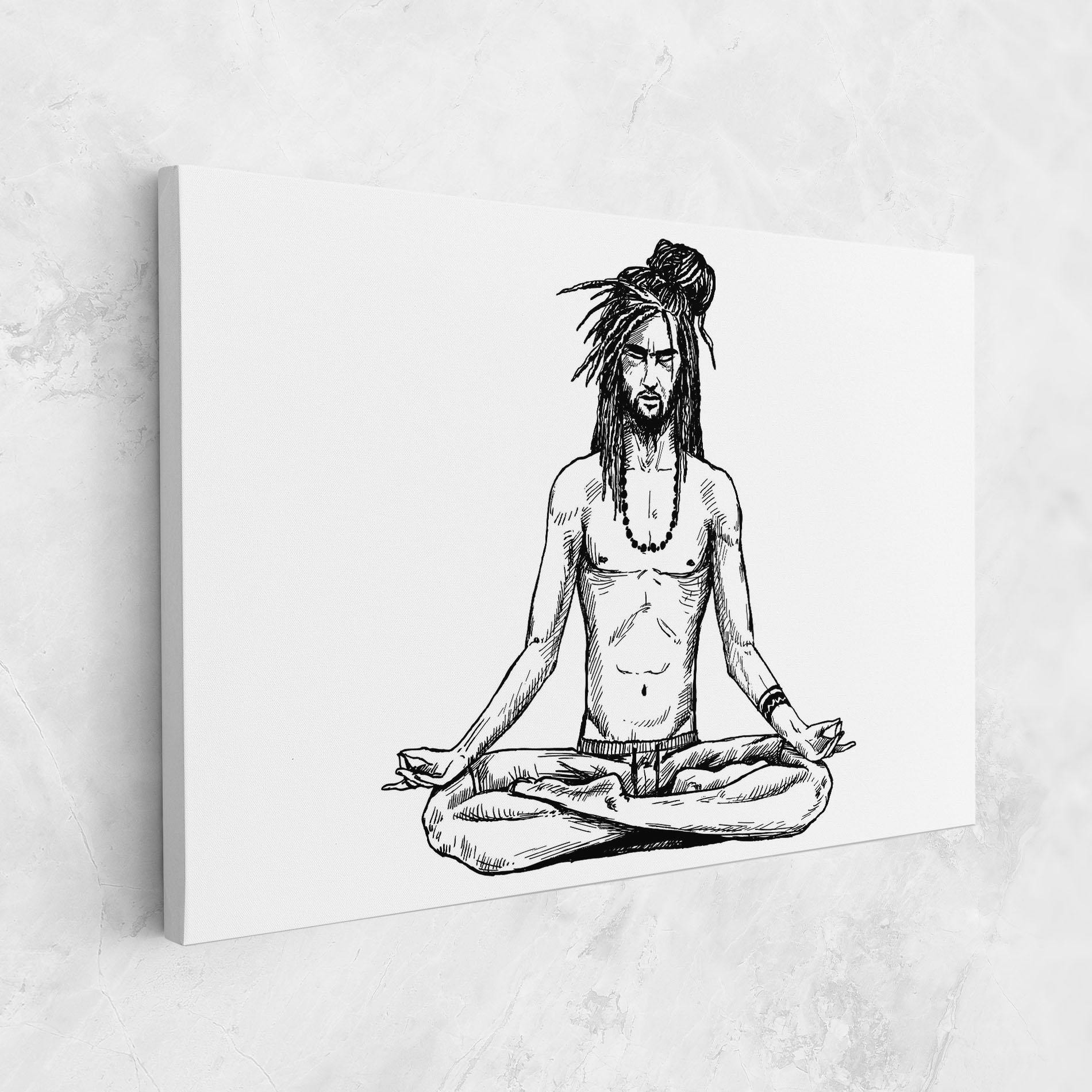 Leinwandbild Focused Meditation mockup 1