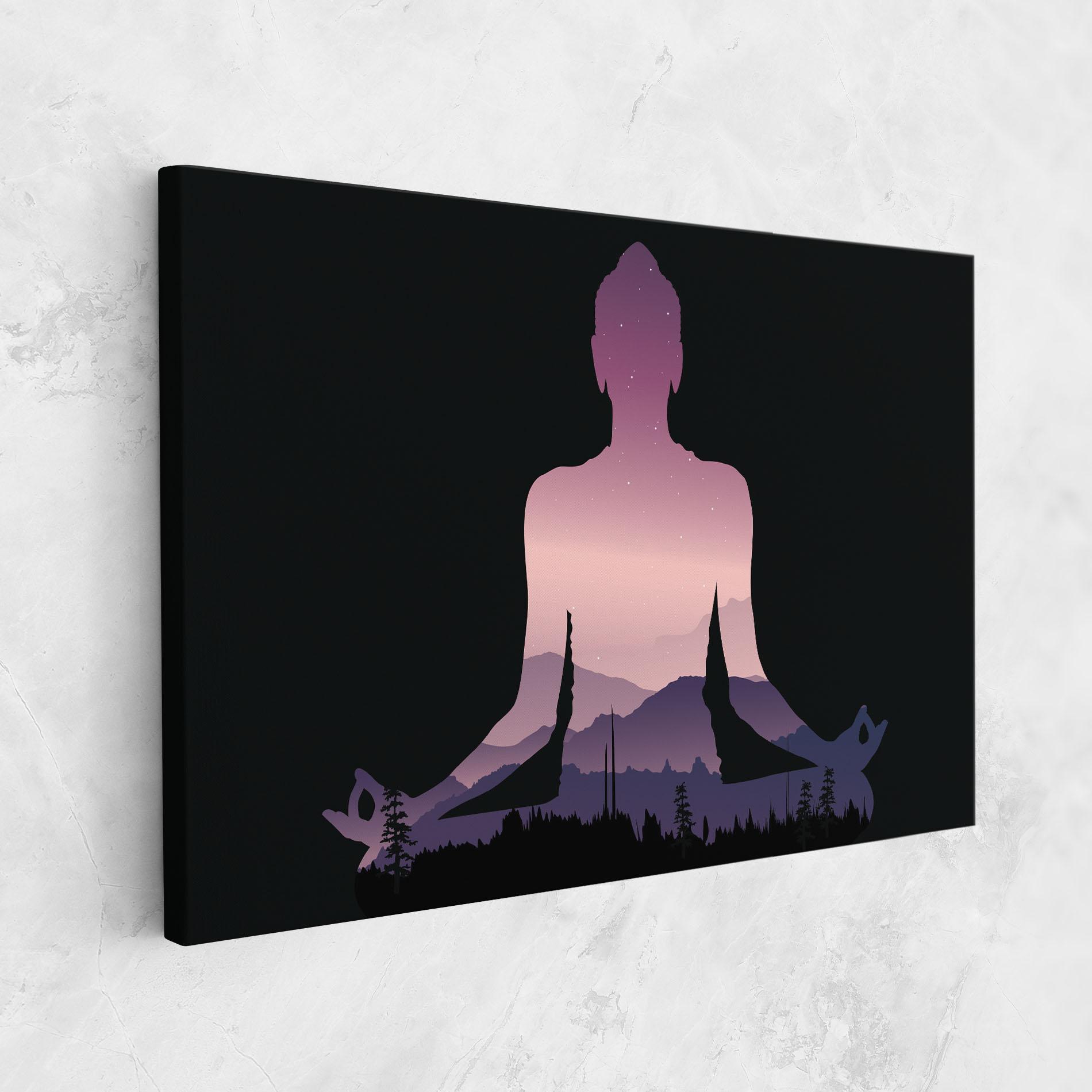 Leinwandbild Forest Star Yoga mockup 1