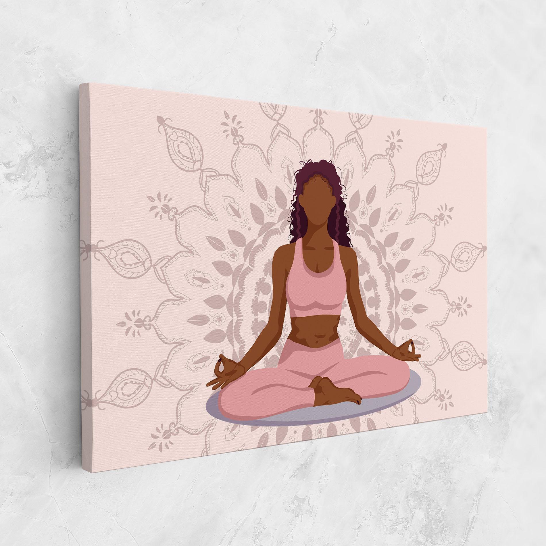 Leinwandbild Lotus Position mockup 1