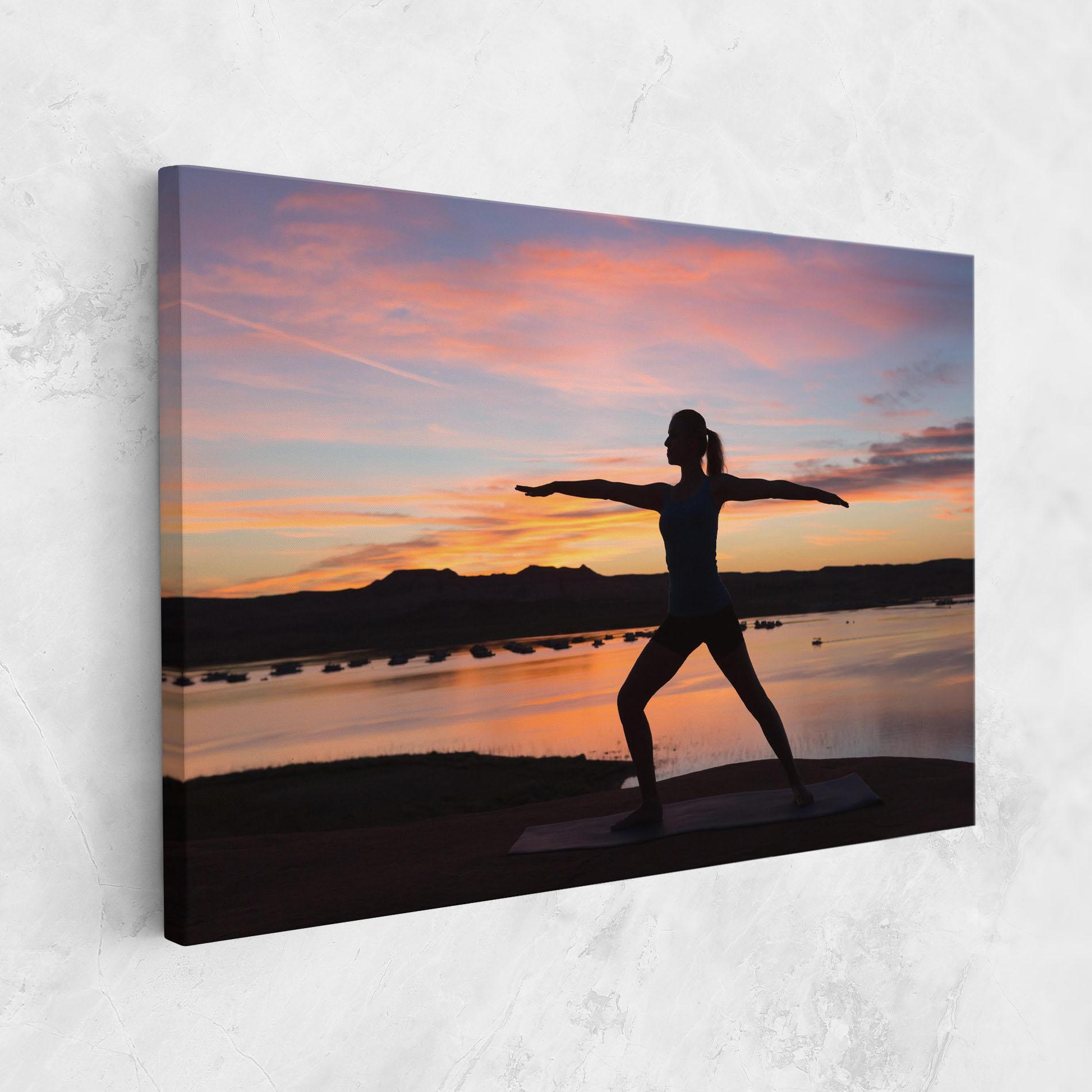 Leinwandbild Morning Yoga mockup 1