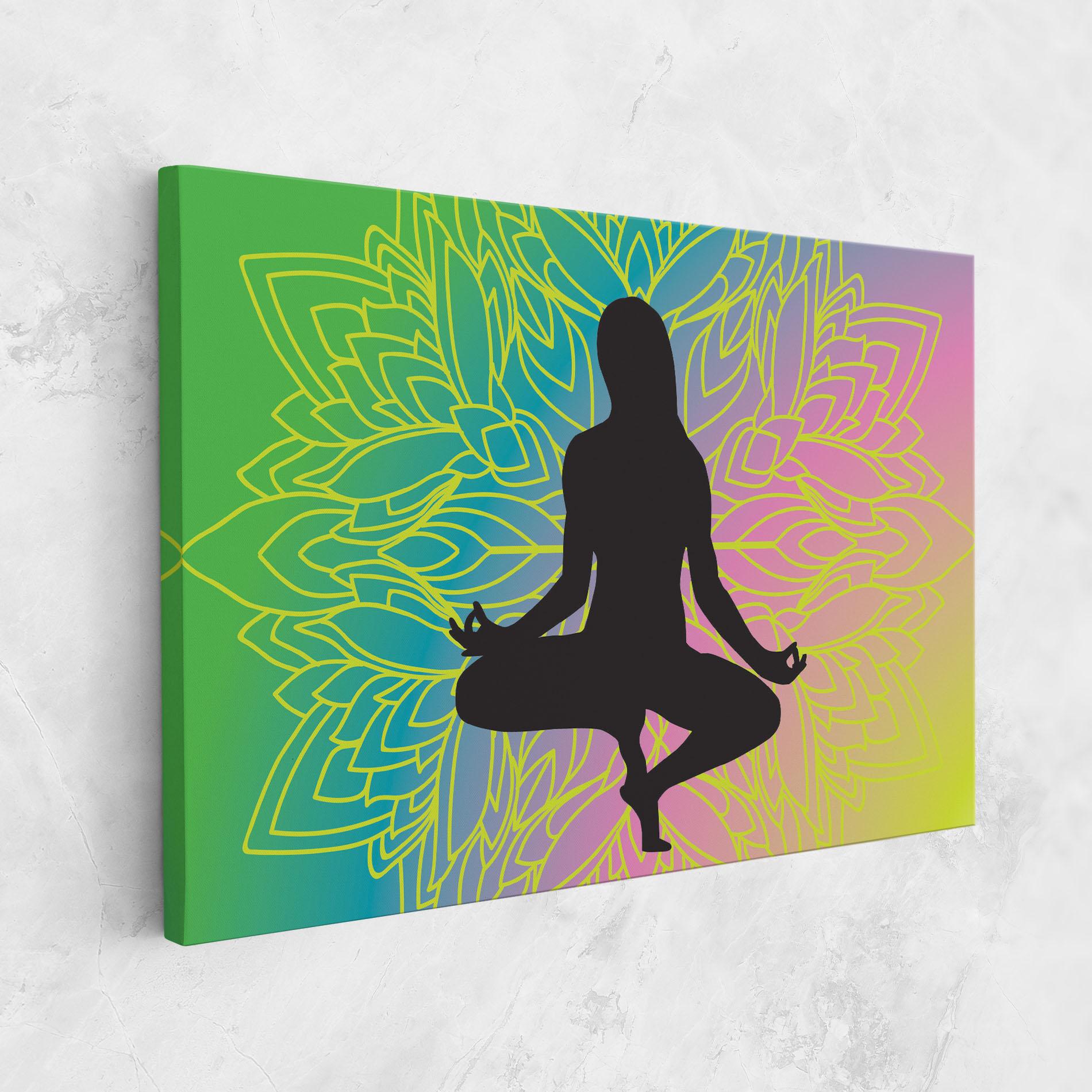 Leinwandbild Peace Yoga 01 mockup 1
