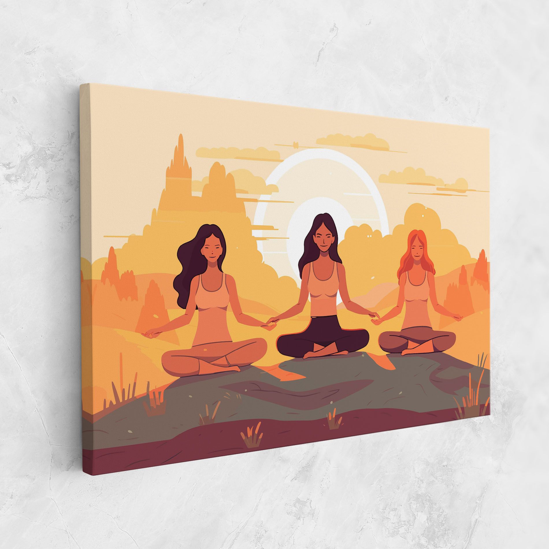 Three Yoga Girls mockup 1