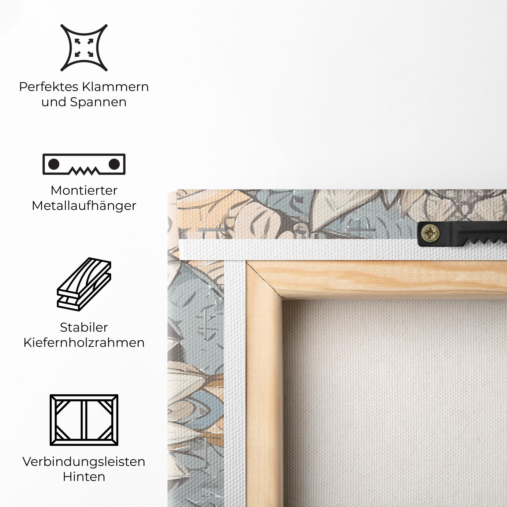 Leinwandbild Boho Element mockup 5