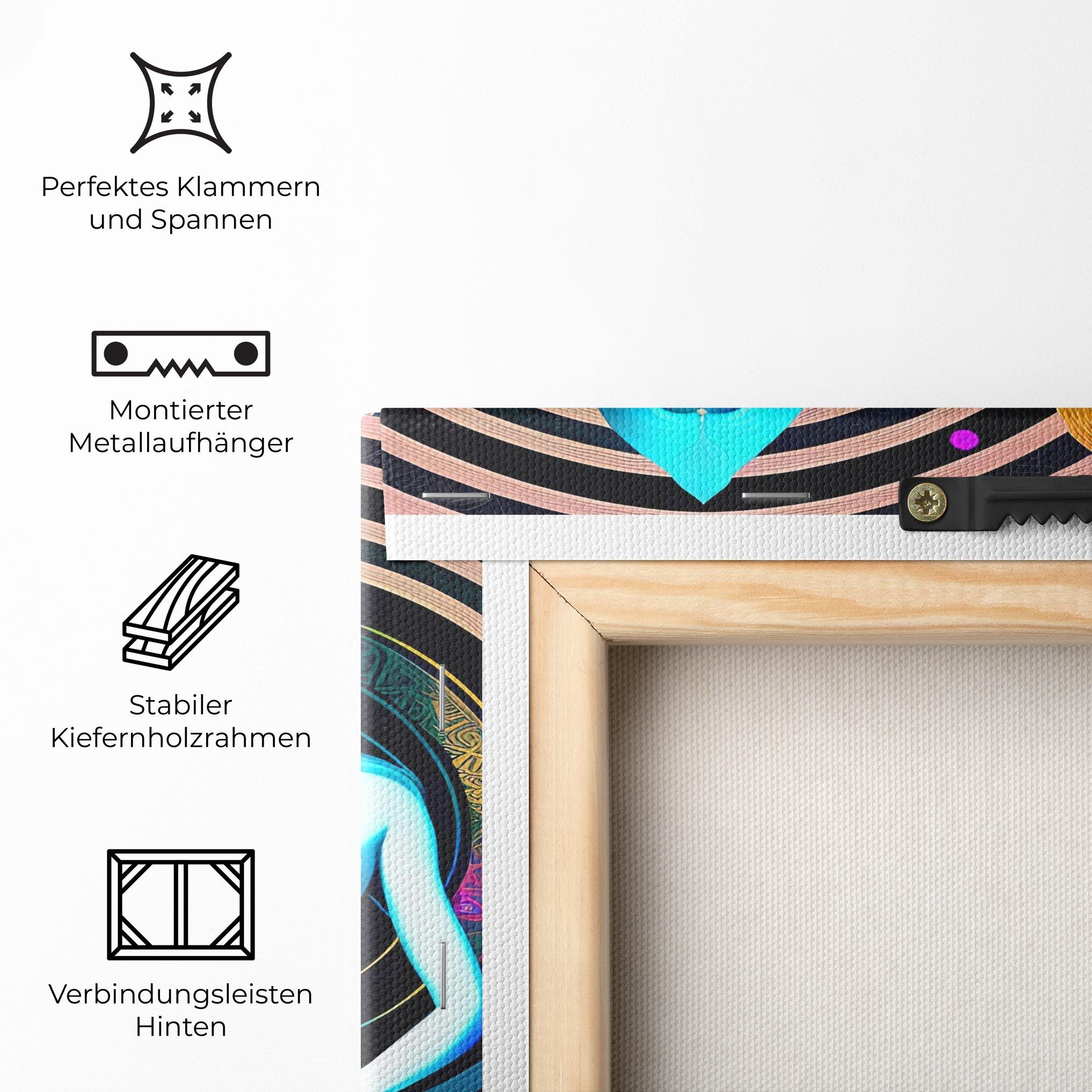 Leinwandbild Clolorful Illustrations mockup 5