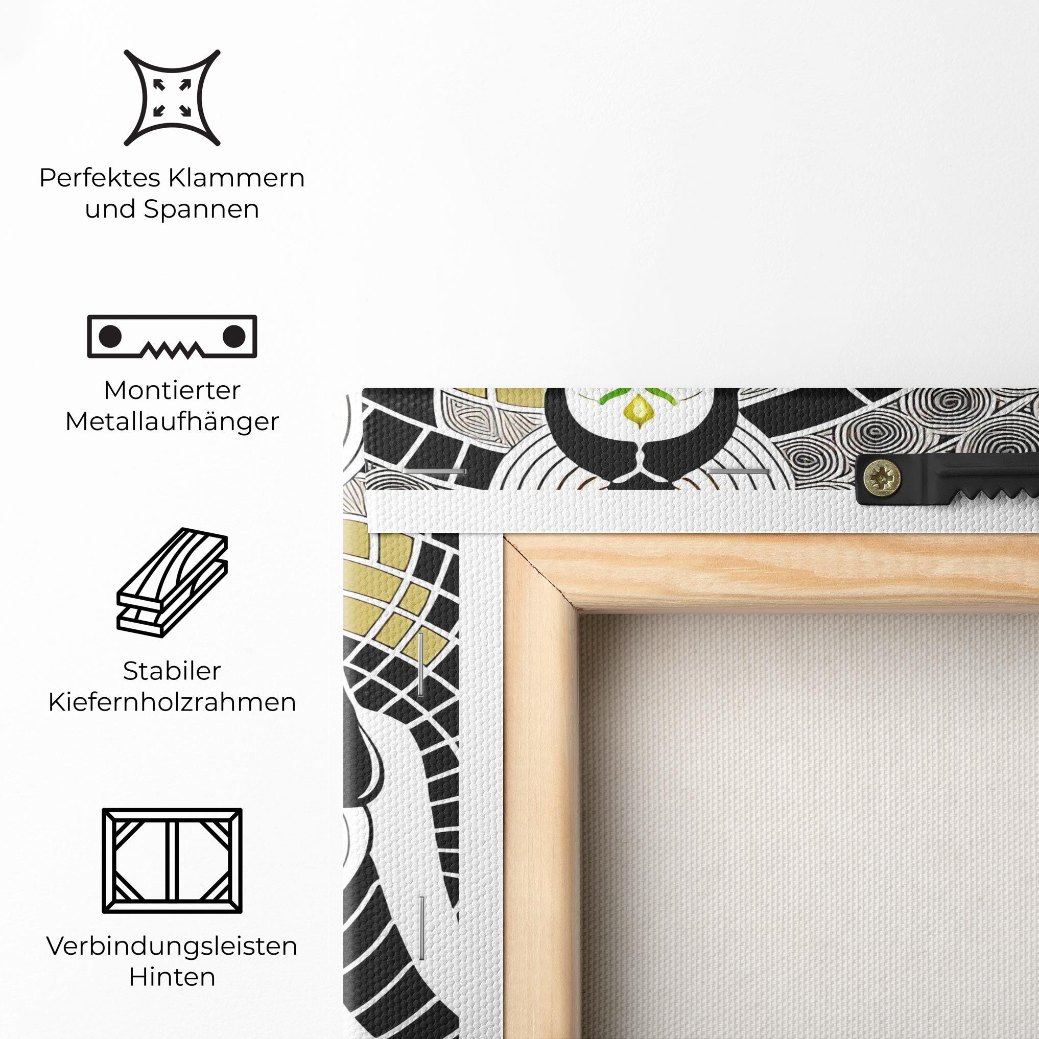 Leinwandbild Clolorful Meditation mockup 5