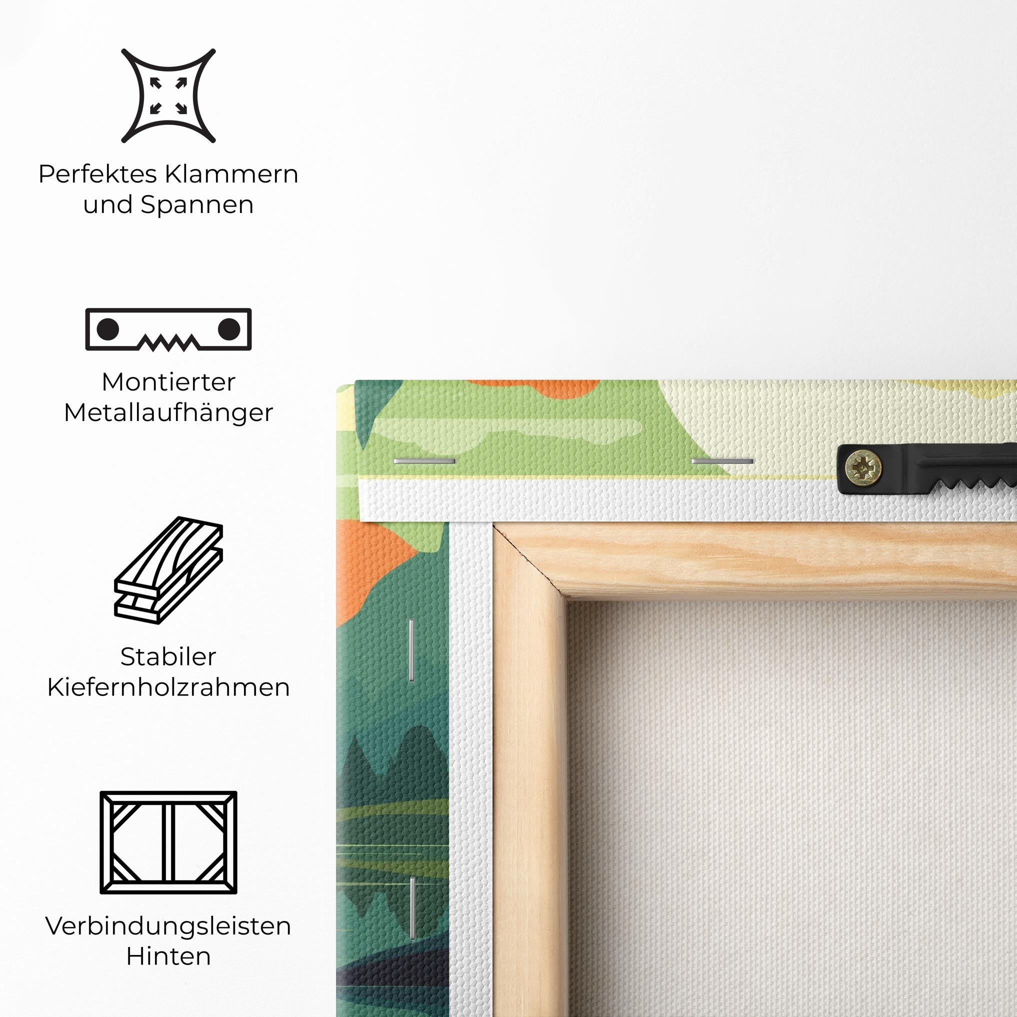 Leinwandbild Forest Yoga mockup 5