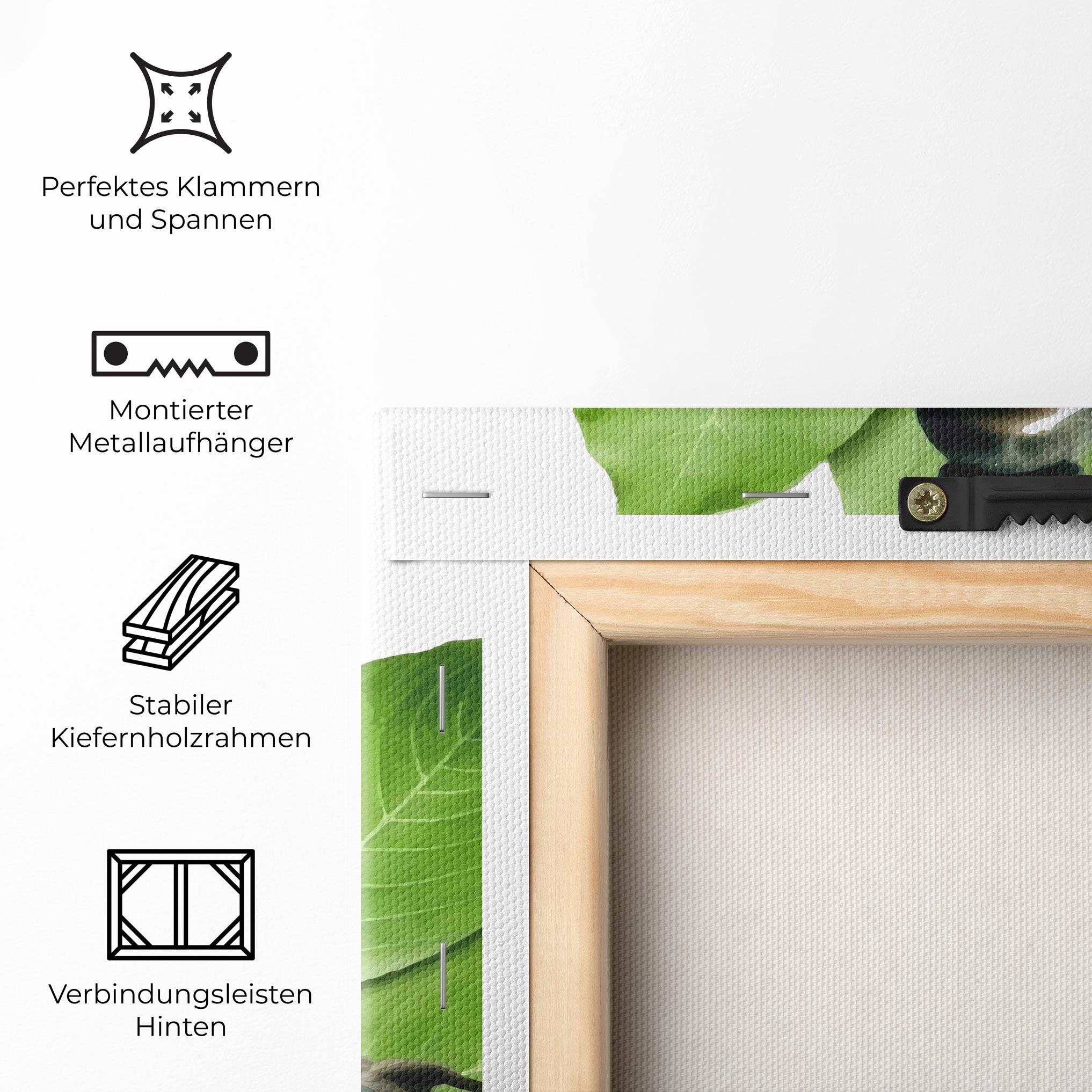 Leinwandbild Leaf Yoga mockup 5