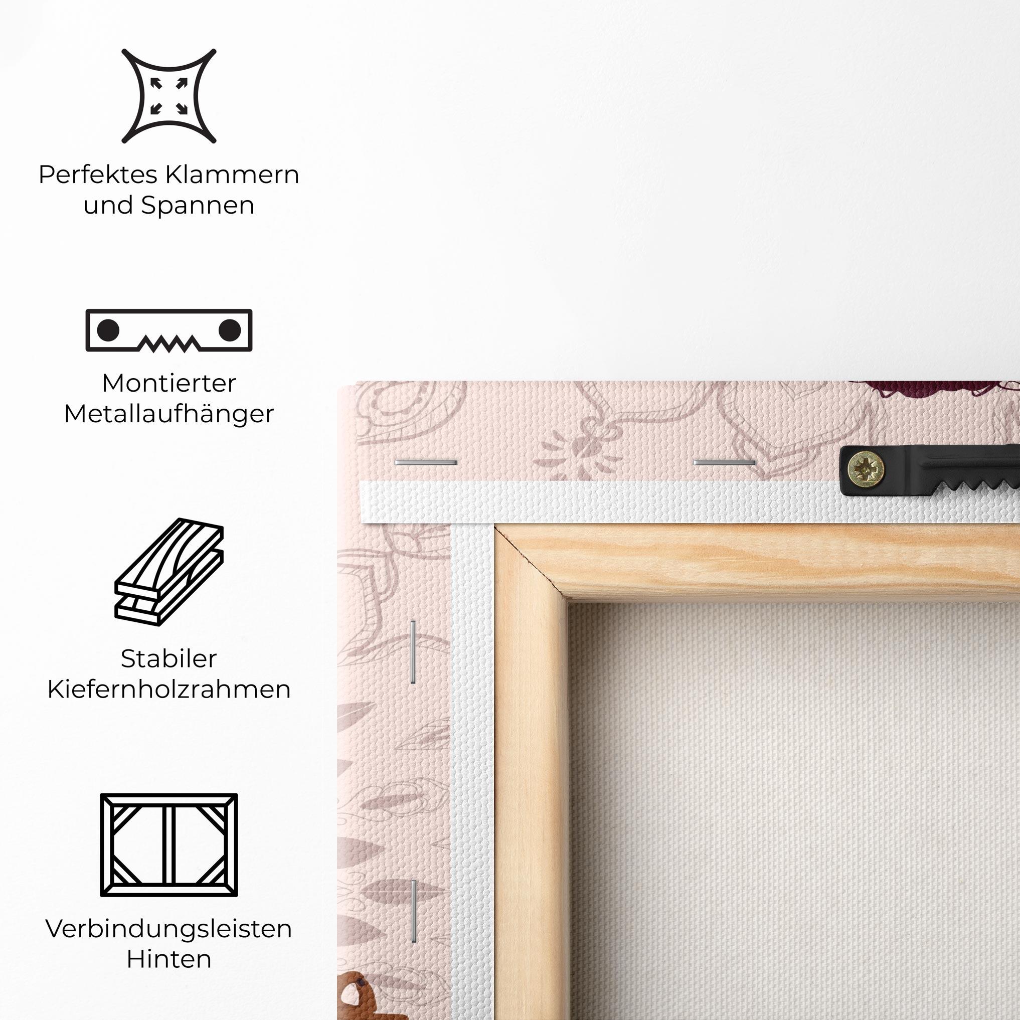 Leinwandbild Lotus Position mockup 5