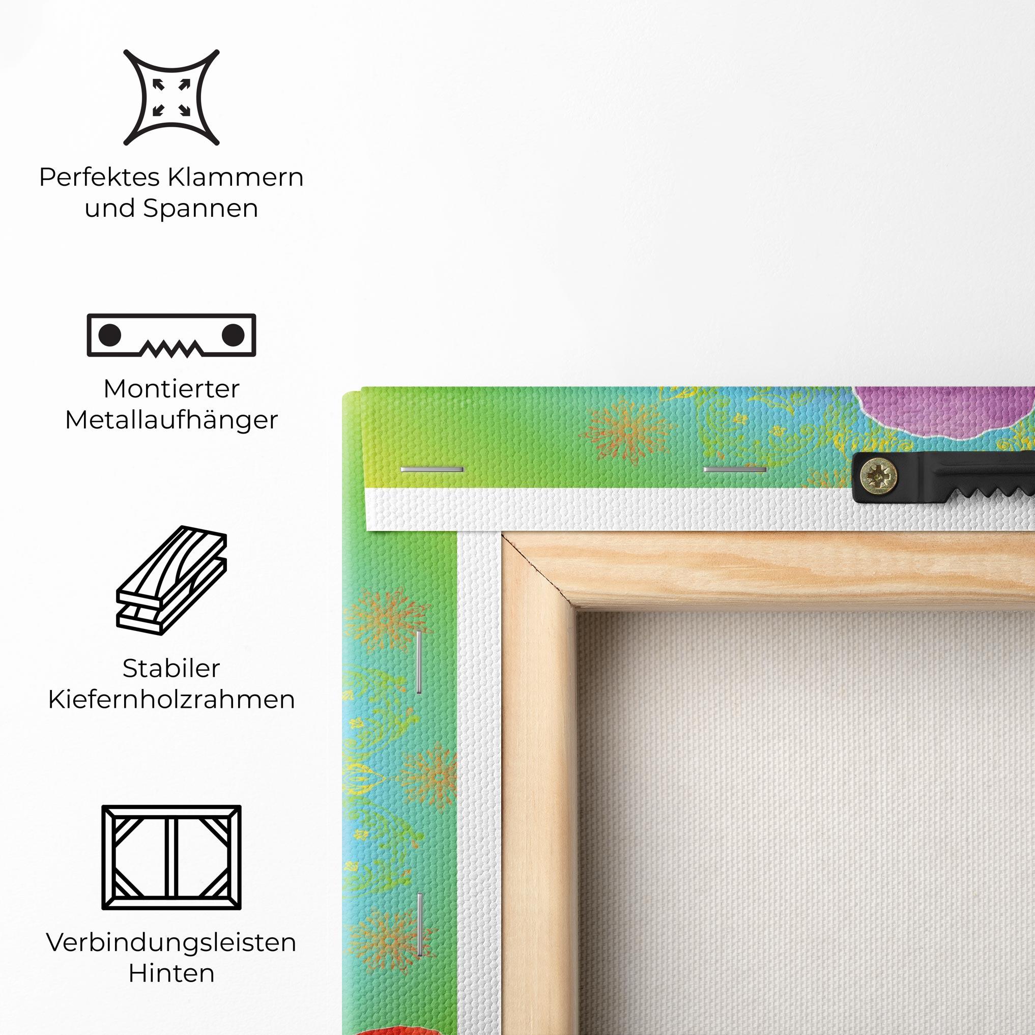 Leinwandbild Rainbow Yoga mockup 5