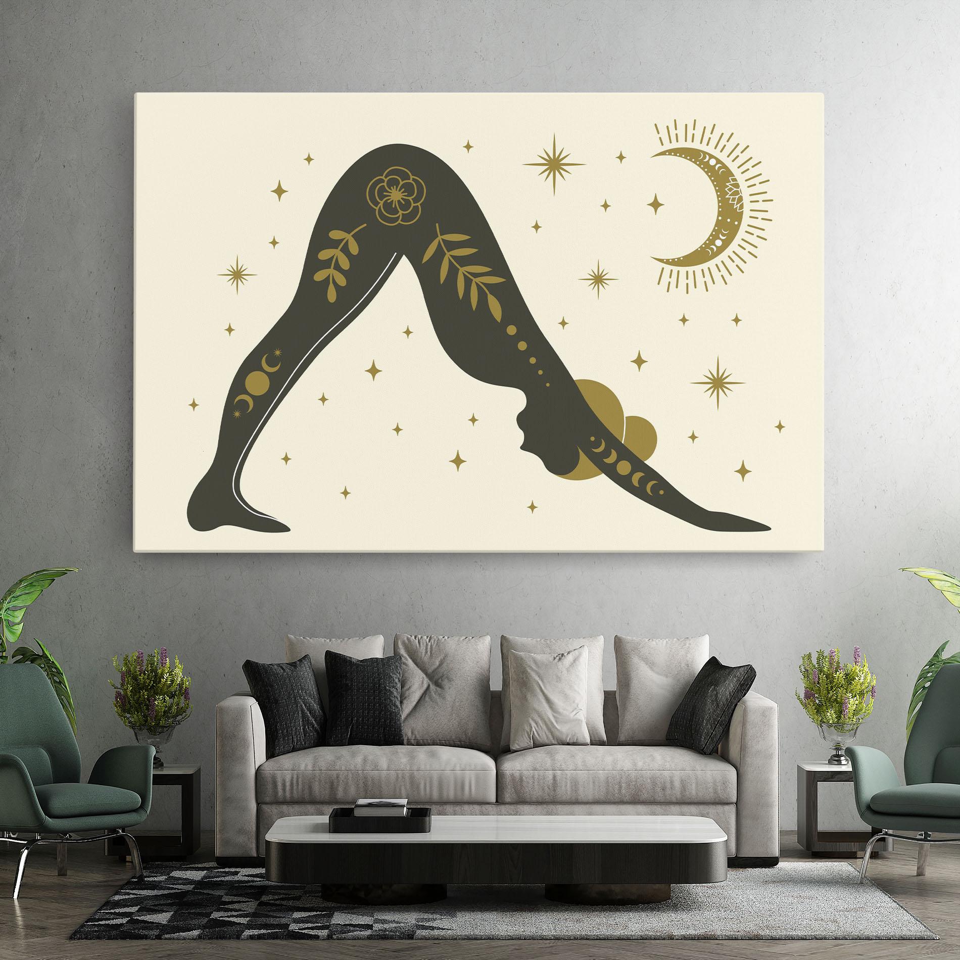 Leinwandbild Adho Mukha mockup 7