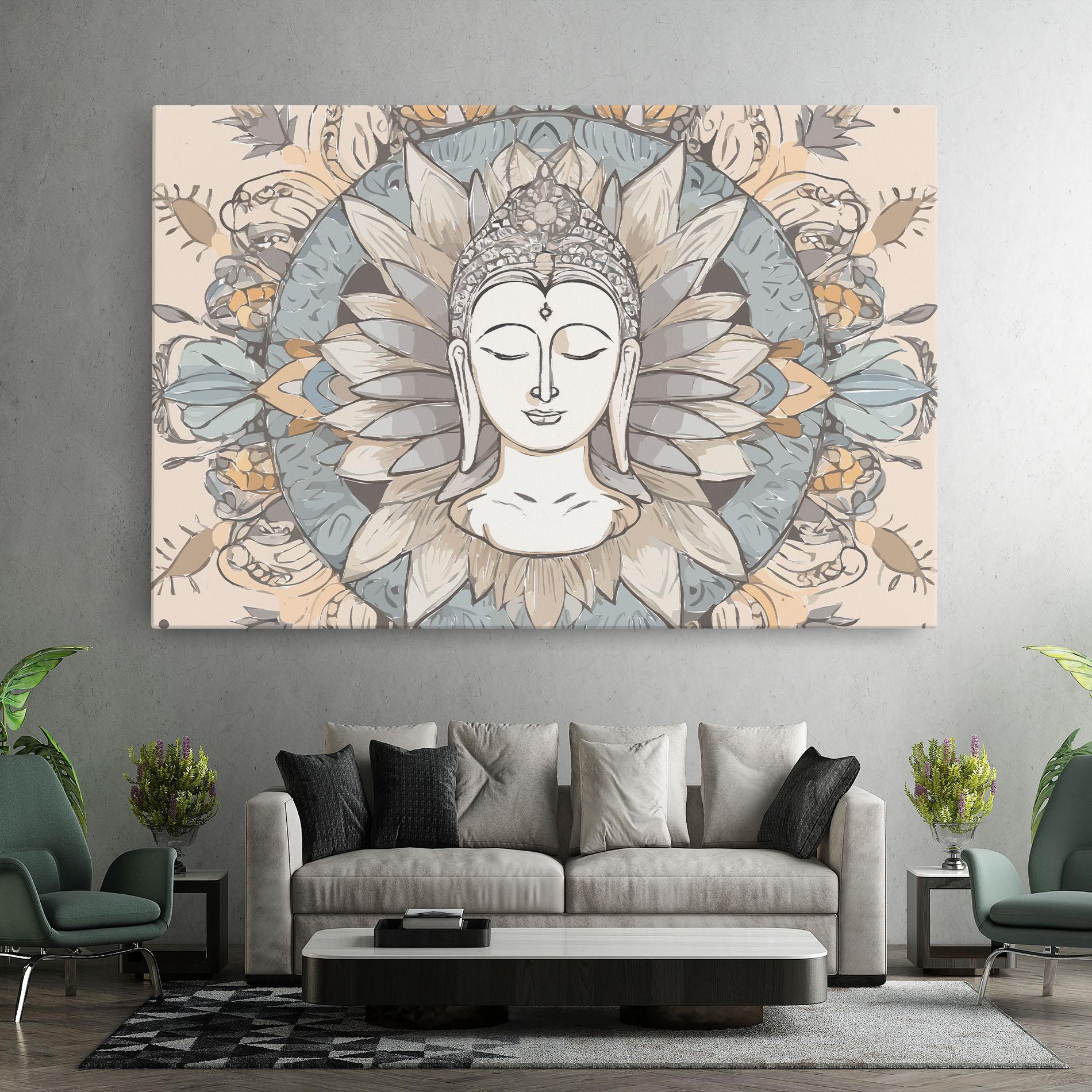 Leinwandbild Boho Element mockup 7