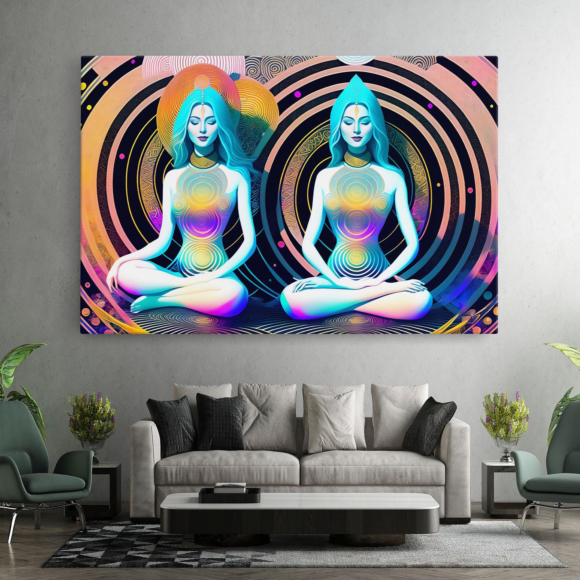 Leinwandbild Clolorful Illustrations mockup 7