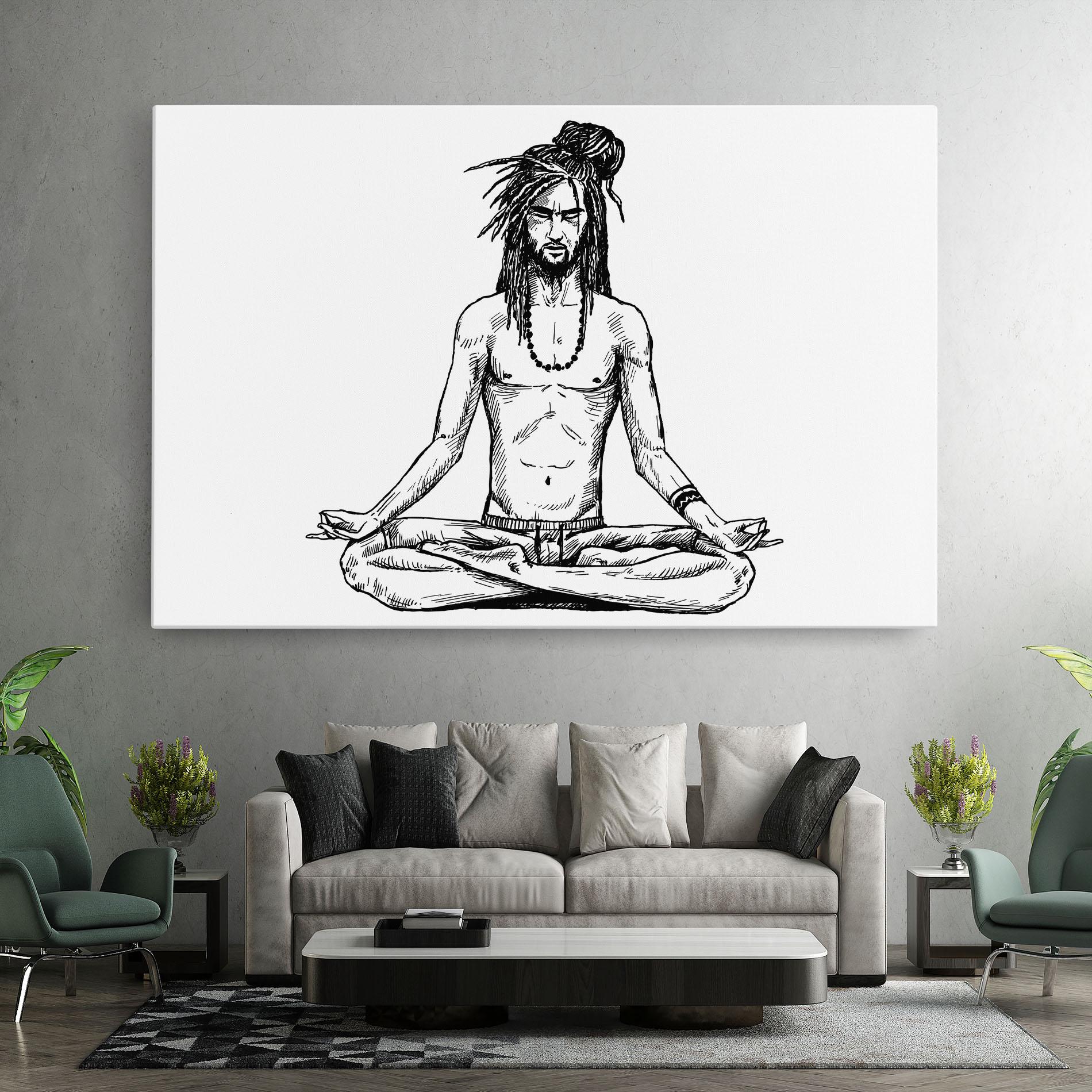 Leinwandbild Focused Meditation mockup 7