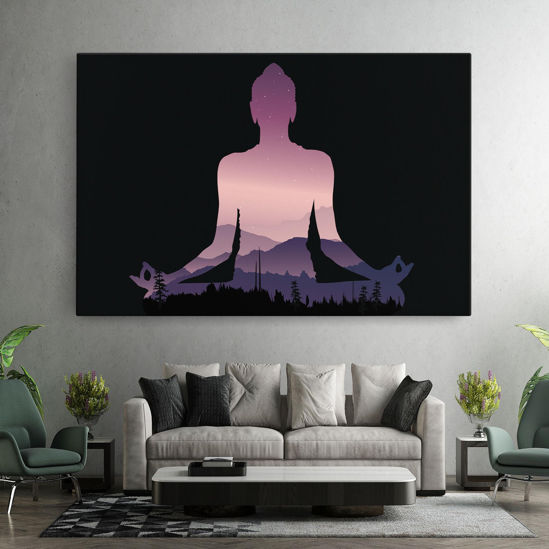 Leinwandbild Forest Star Yoga mockup 7