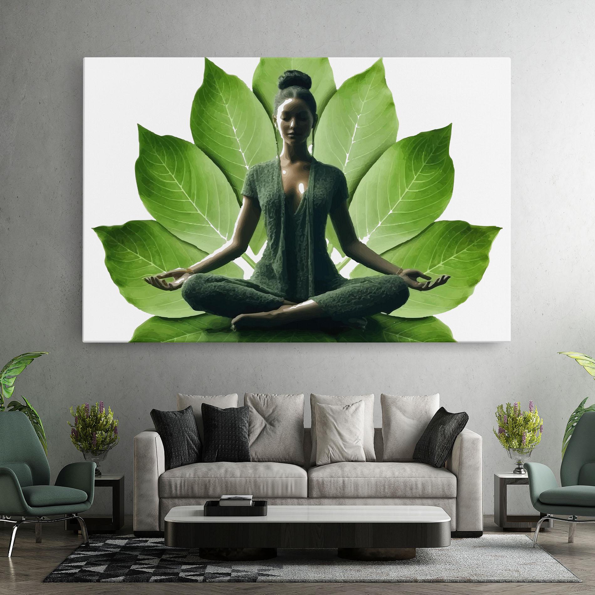 Leinwandbild Leaf Yoga mockup 7
